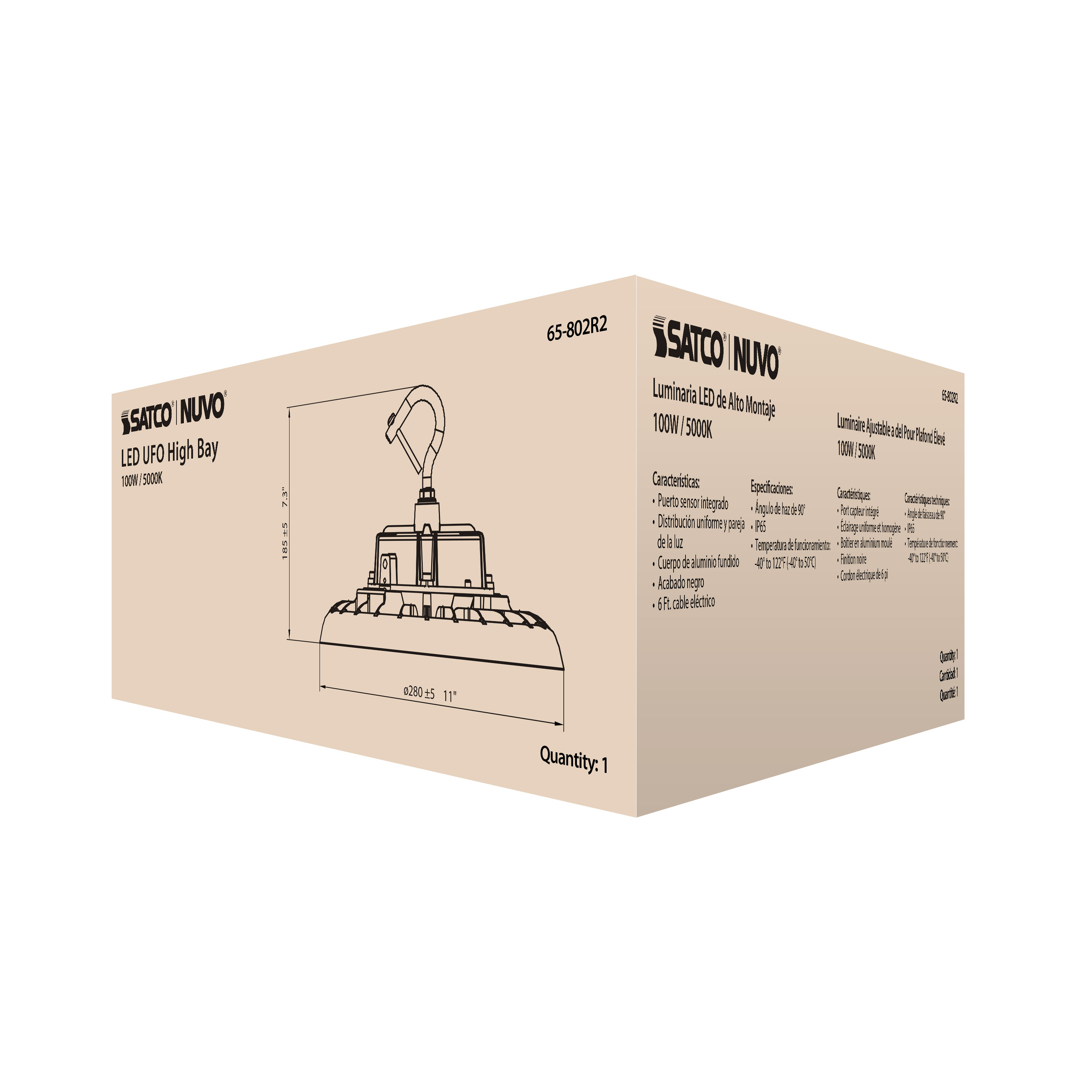 LED UFO HIGHBAY 100W/5000K - 65-802R2