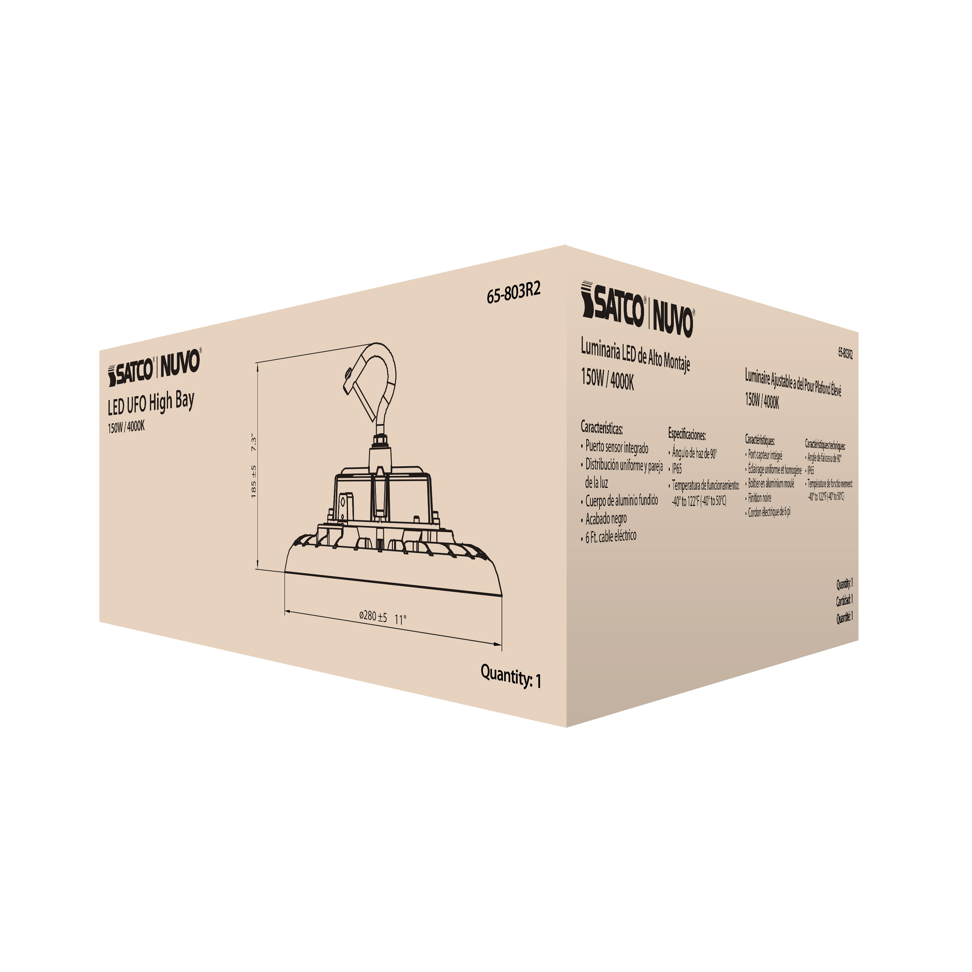 LED UFO HIGHBAY 150W/4000K - 65-803R2