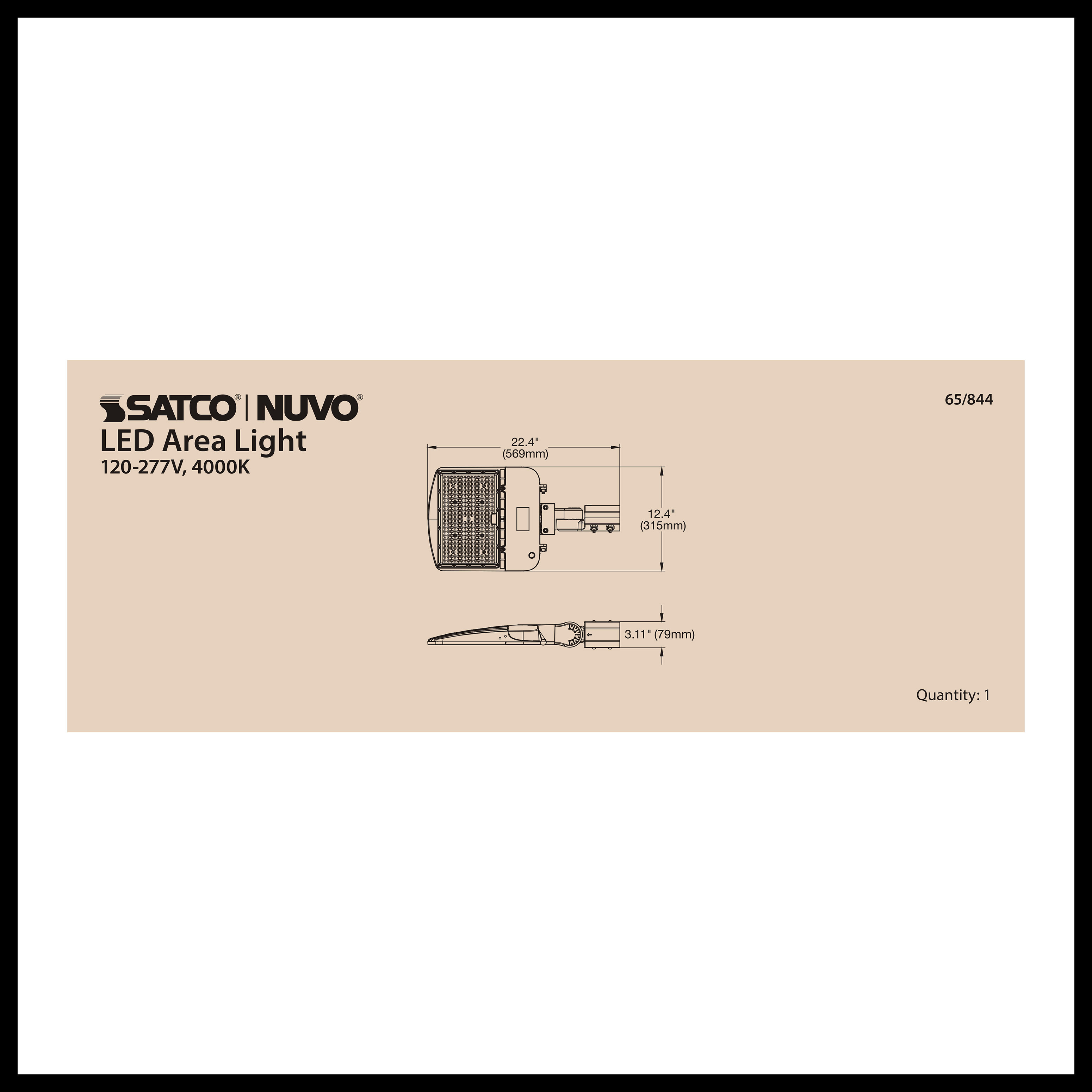 200W LED AREA LIGHT TYPE III - 65-844