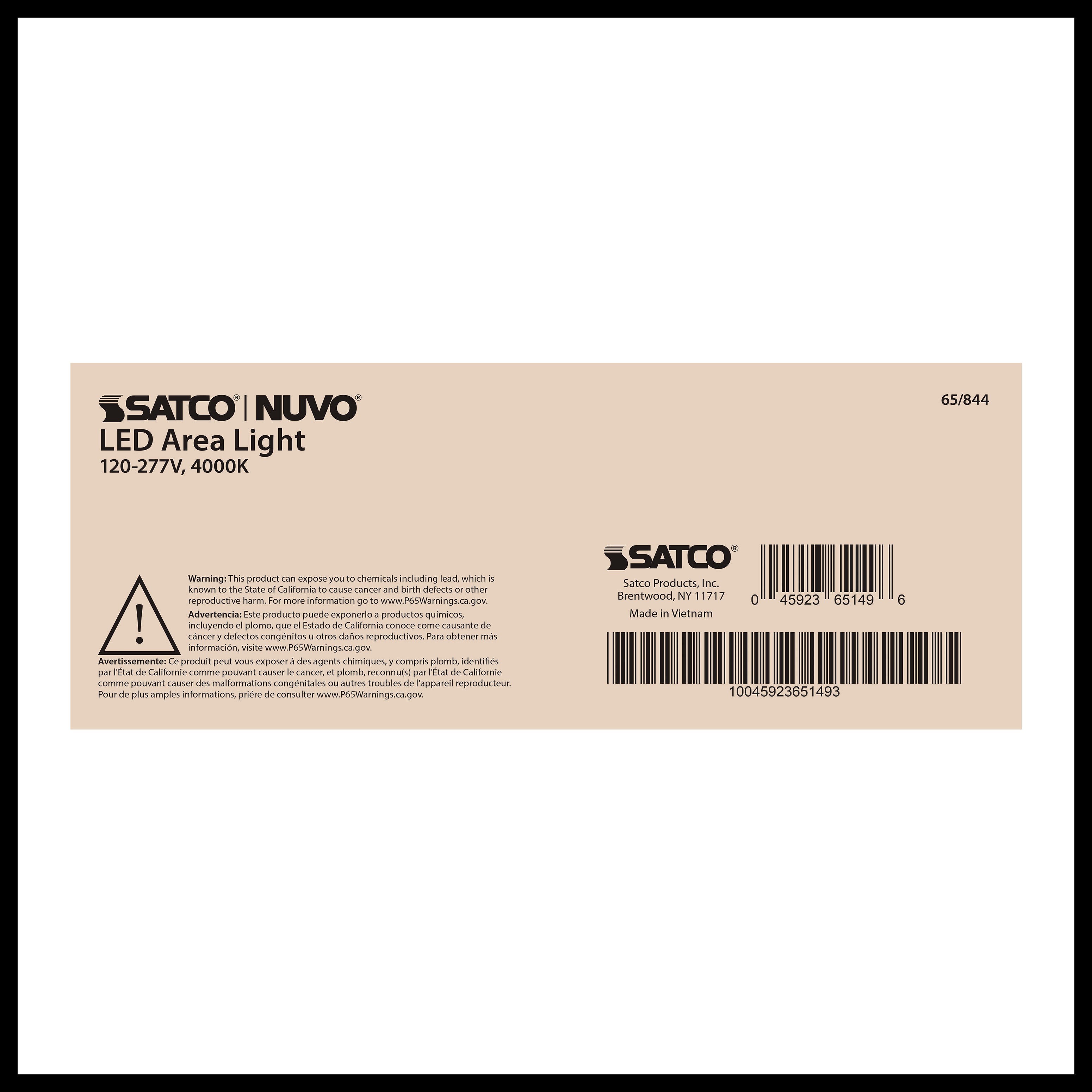 200W LED AREA LIGHT TYPE III - 65-844