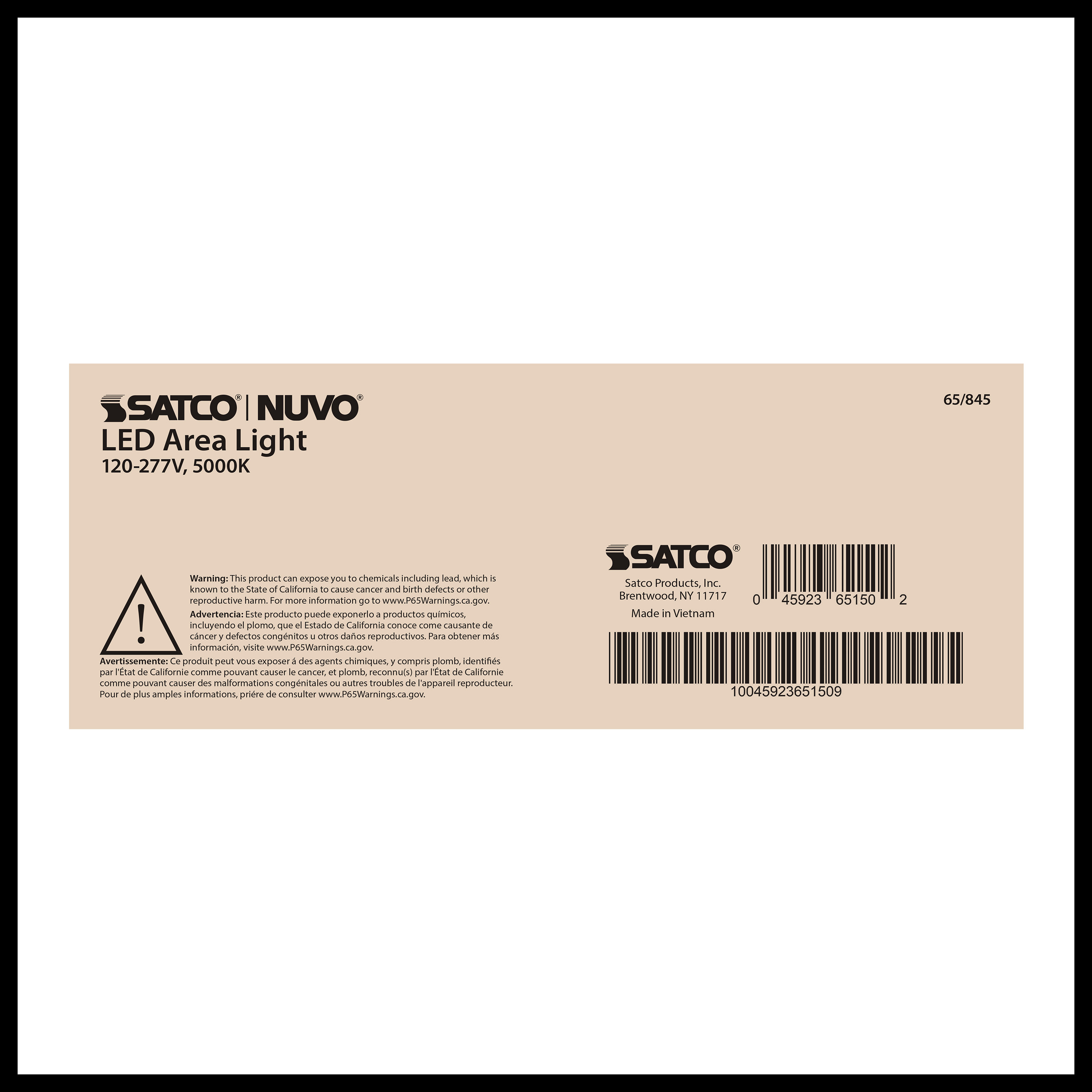 200W LED AREA LIGHT TYPE III - 65-845