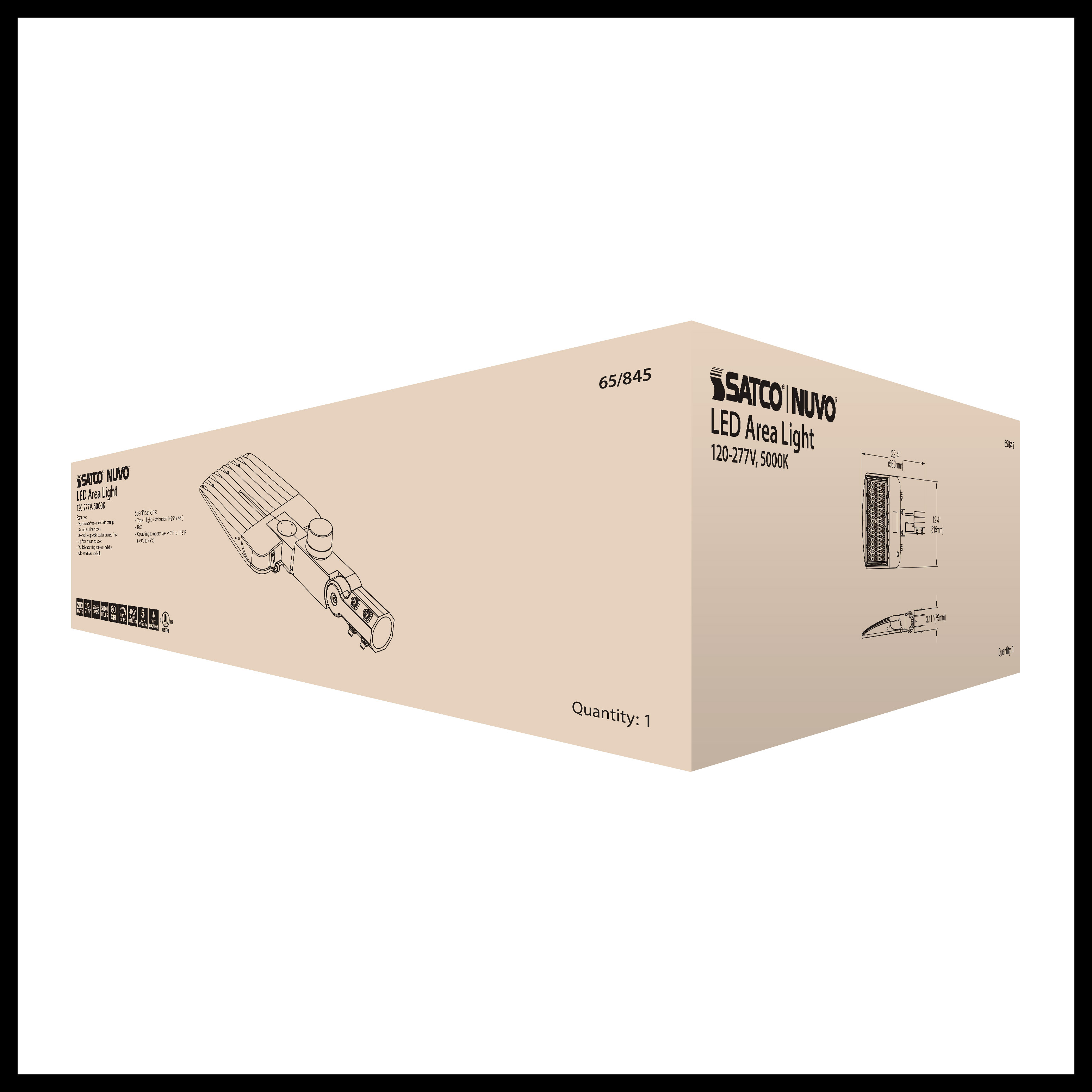 200W LED AREA LIGHT TYPE III - 65-845