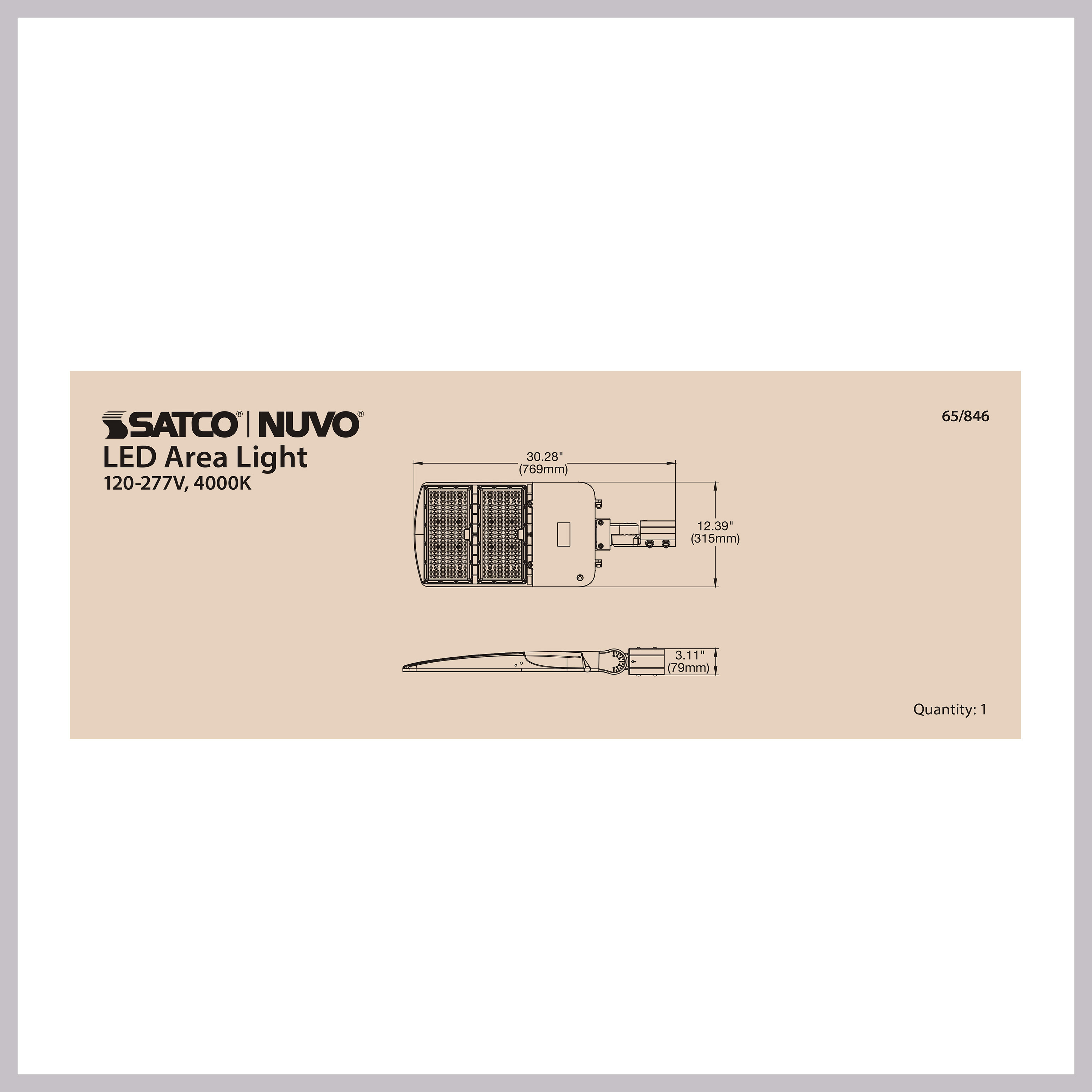 240W LED AREA LIGHT TYPE III - 65-846