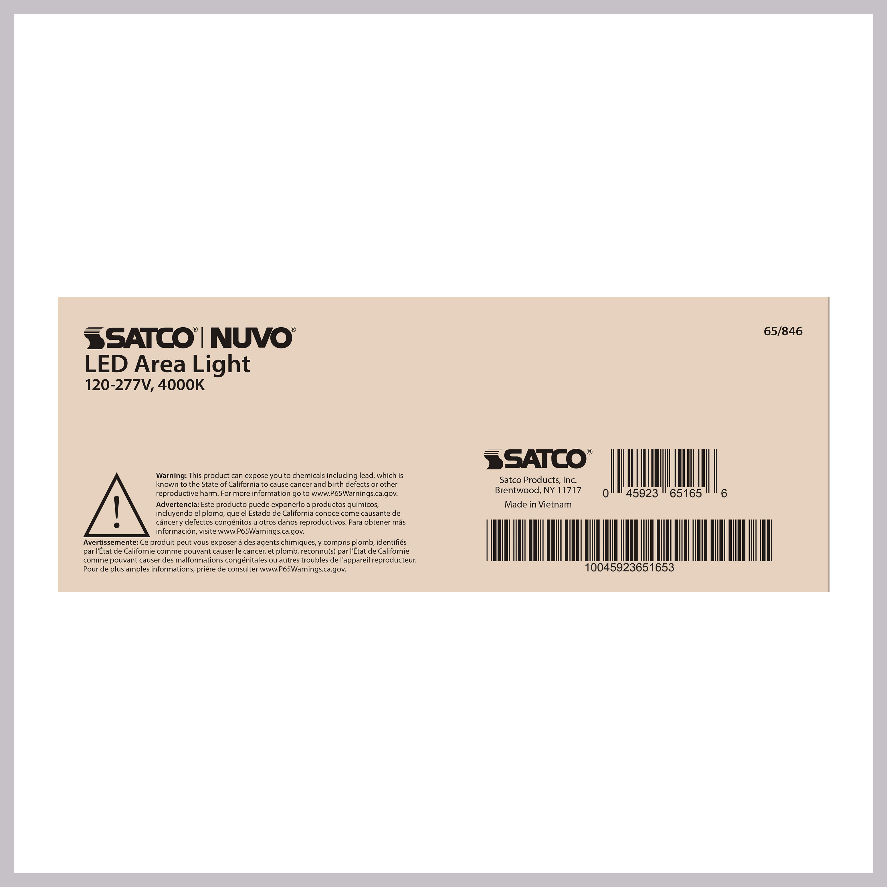 240W LED AREA LIGHT TYPE III - 65-846