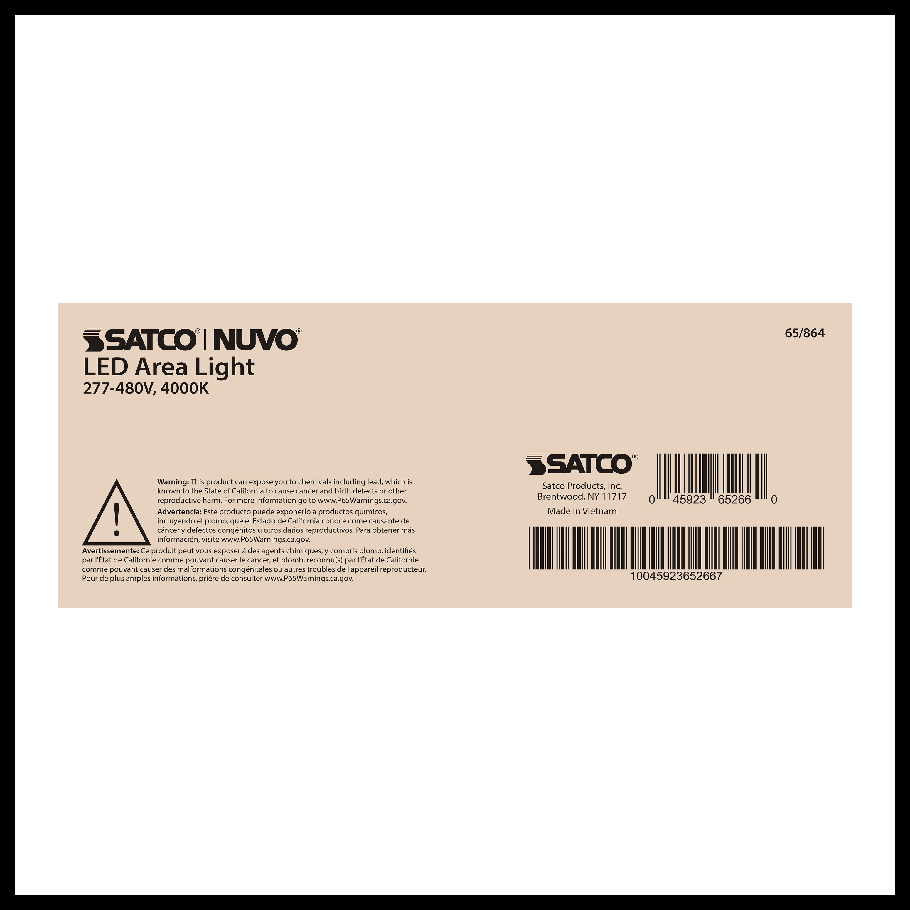 200W LED AREA LIGHT TYPE III - 65-864