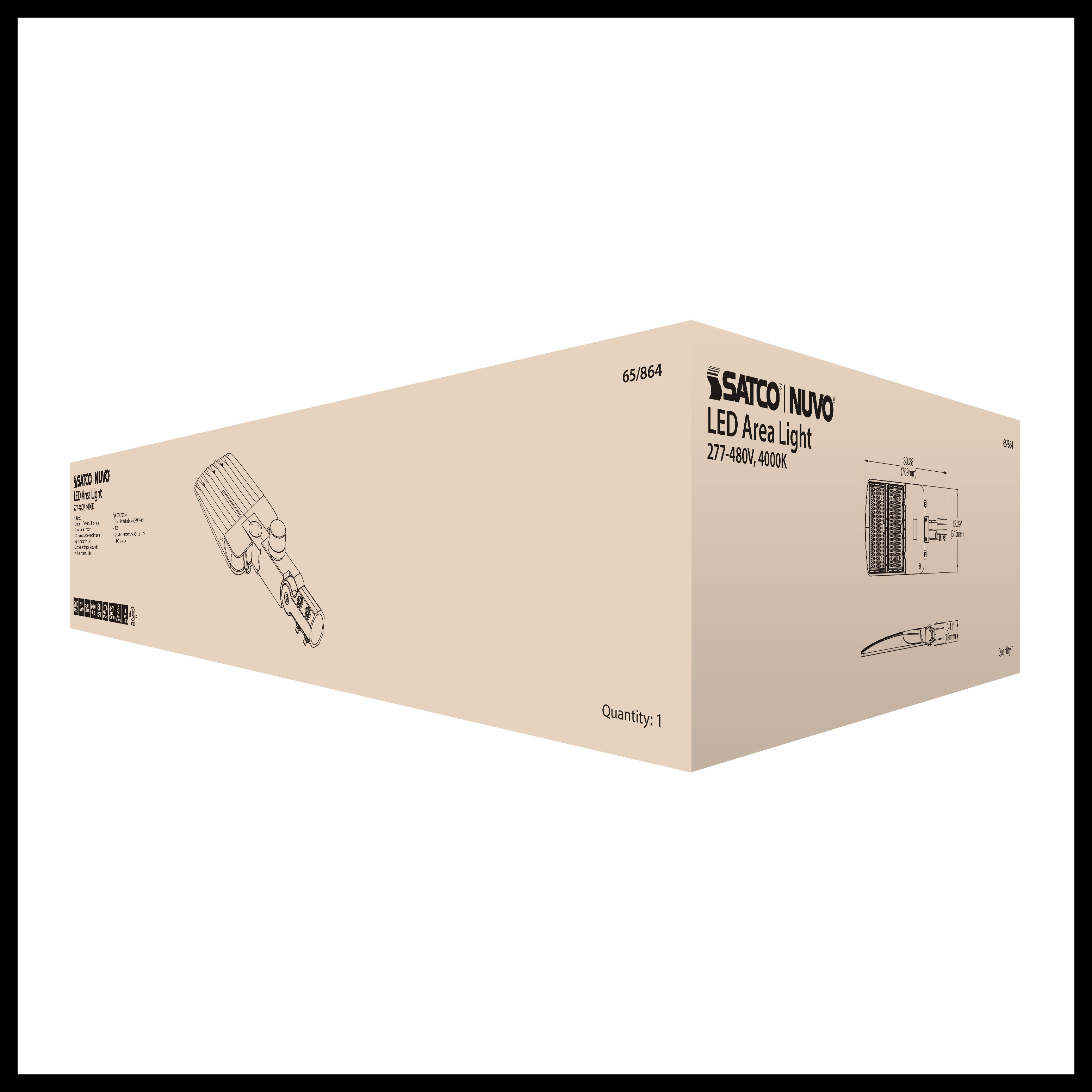 200W LED AREA LIGHT TYPE III - 65-864