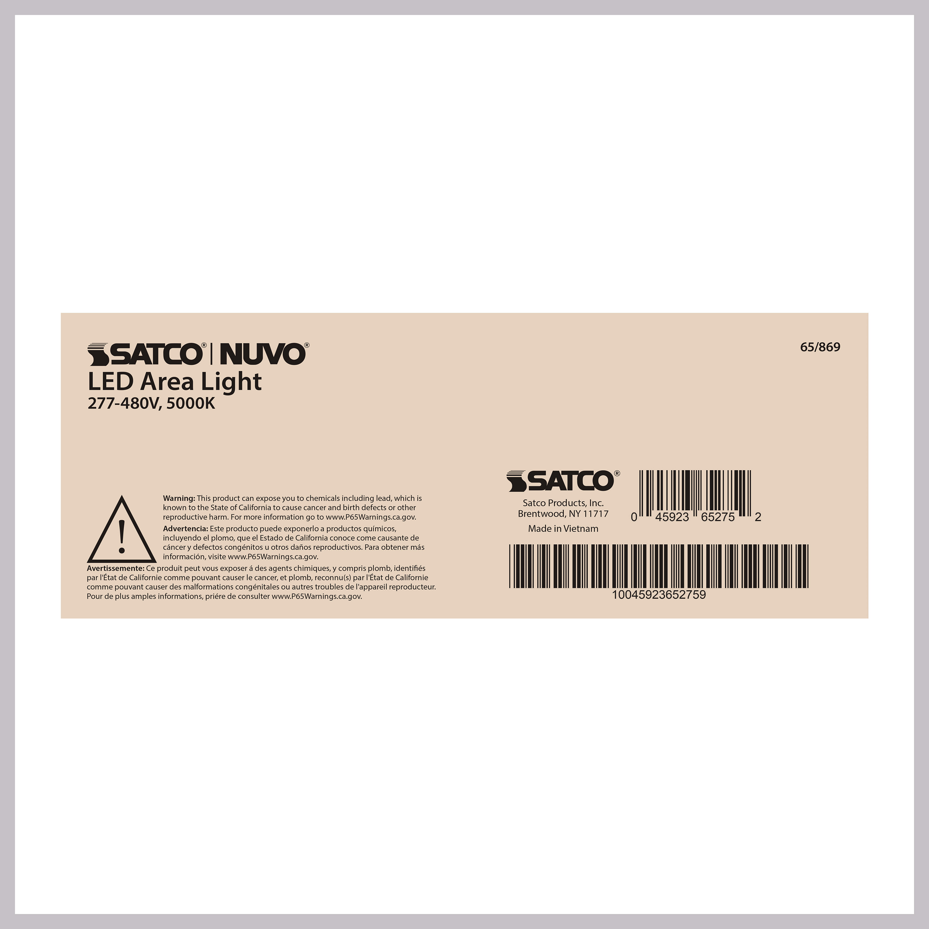 300W LED AREA LIGHT TYPE III - 65-869