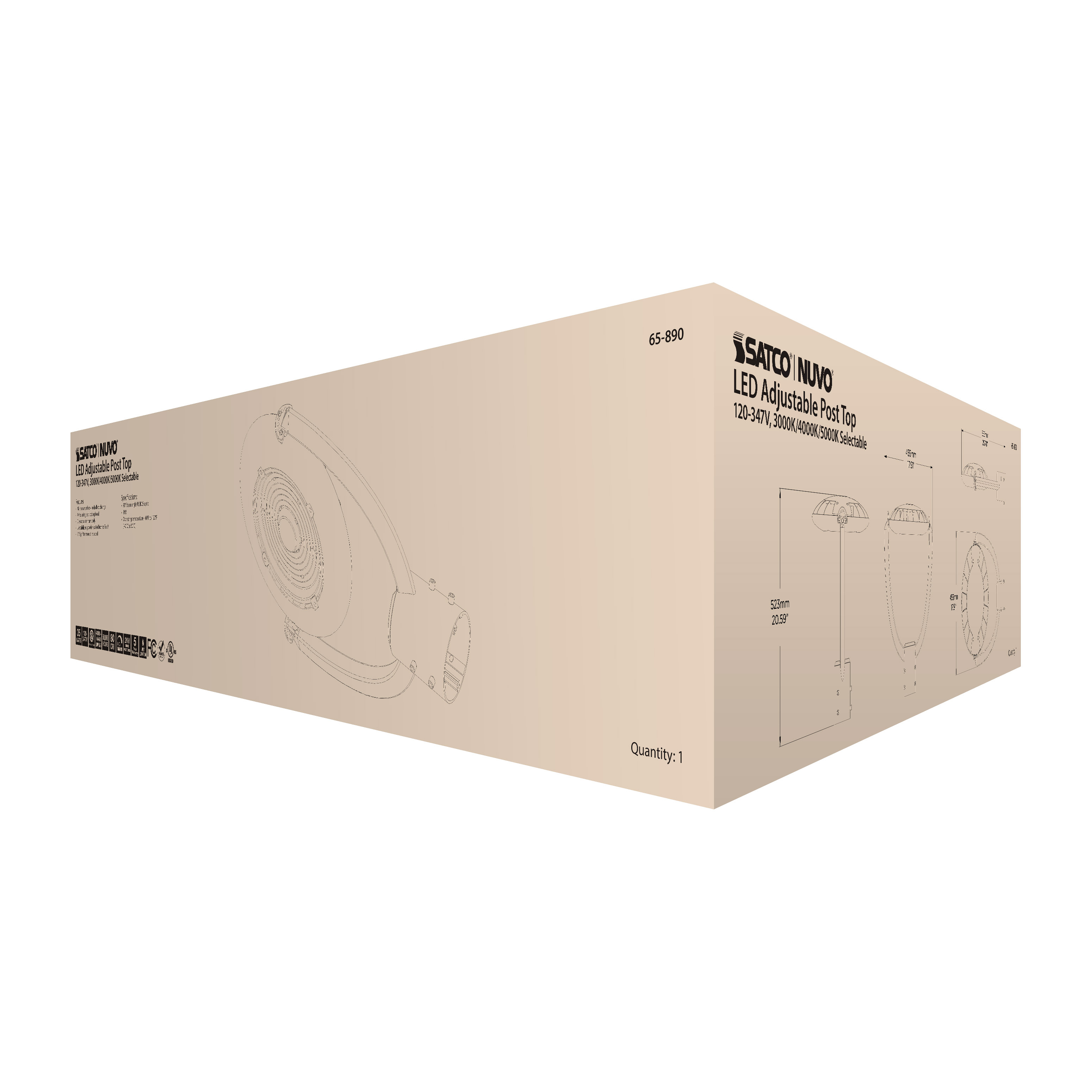 LED 35W POST TOP CCT SELECT - 65-890