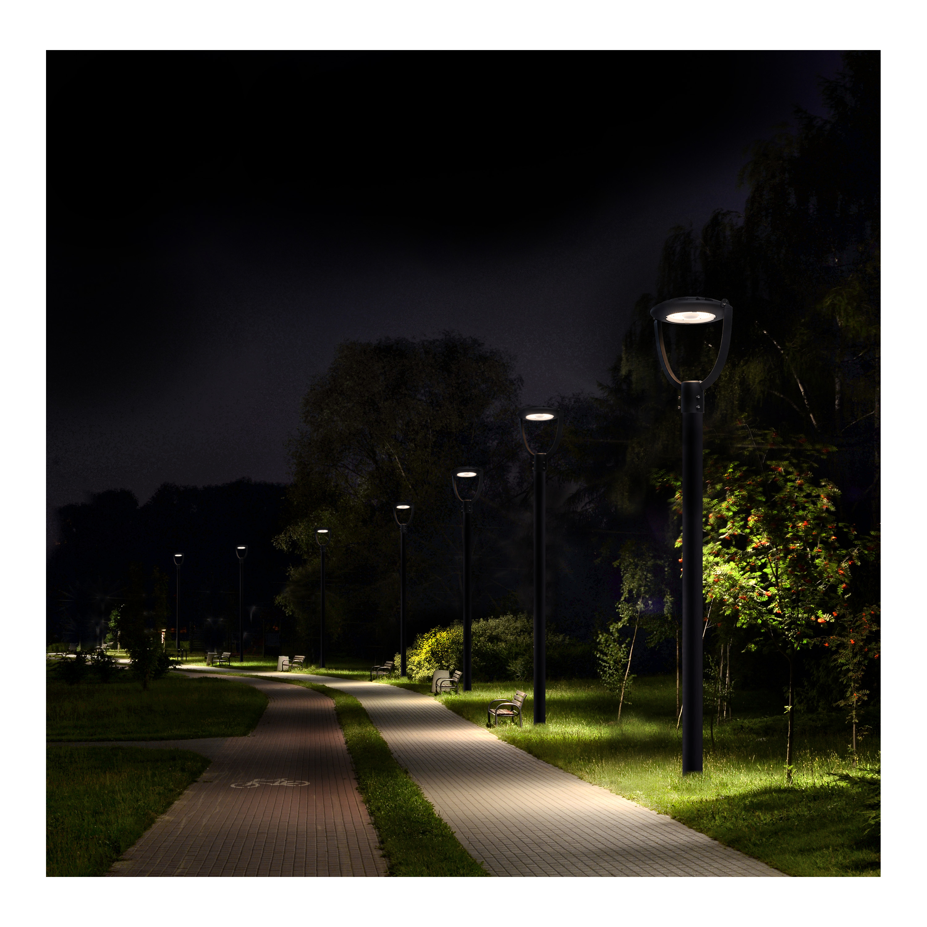 LED LG POST TOP W/PC 120-347V - 65-896