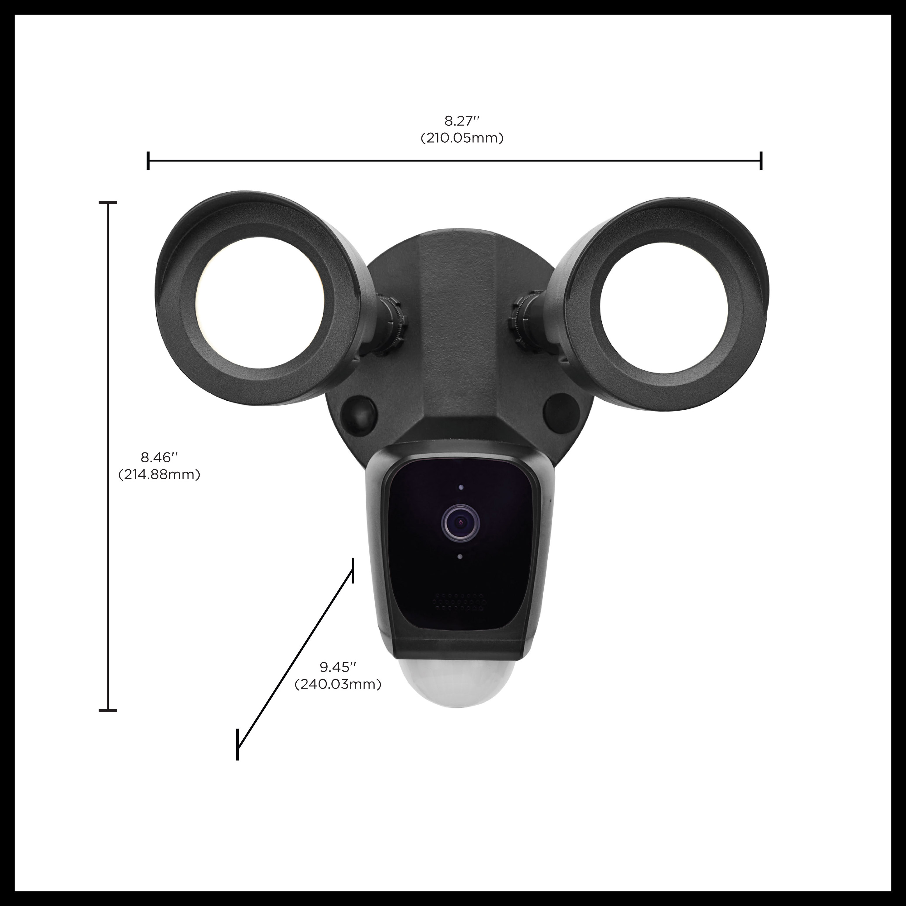 BULLET SEC LGT W/ CAMERA - BK - 65-901