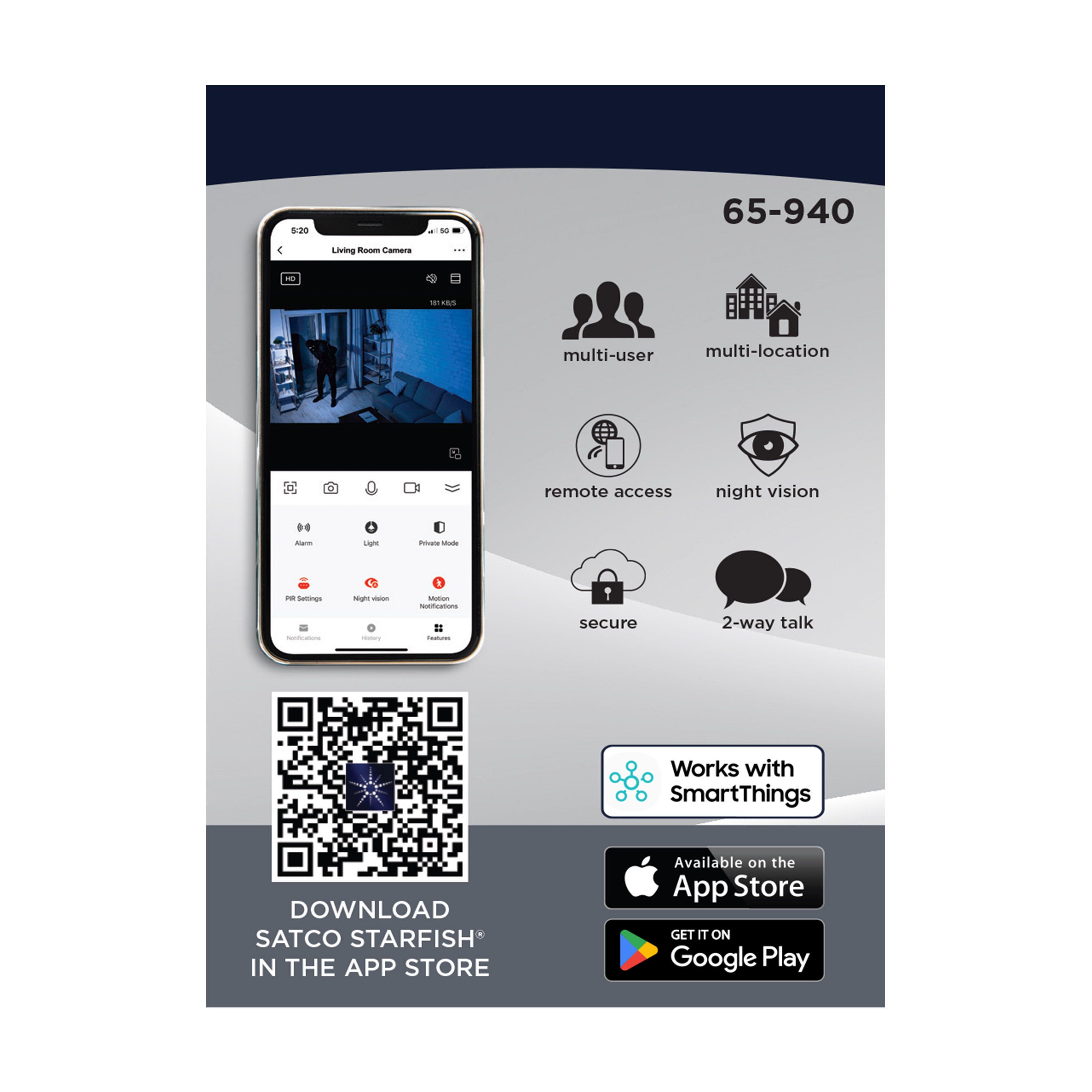 INDOOR CAM-WHITE - 65-940