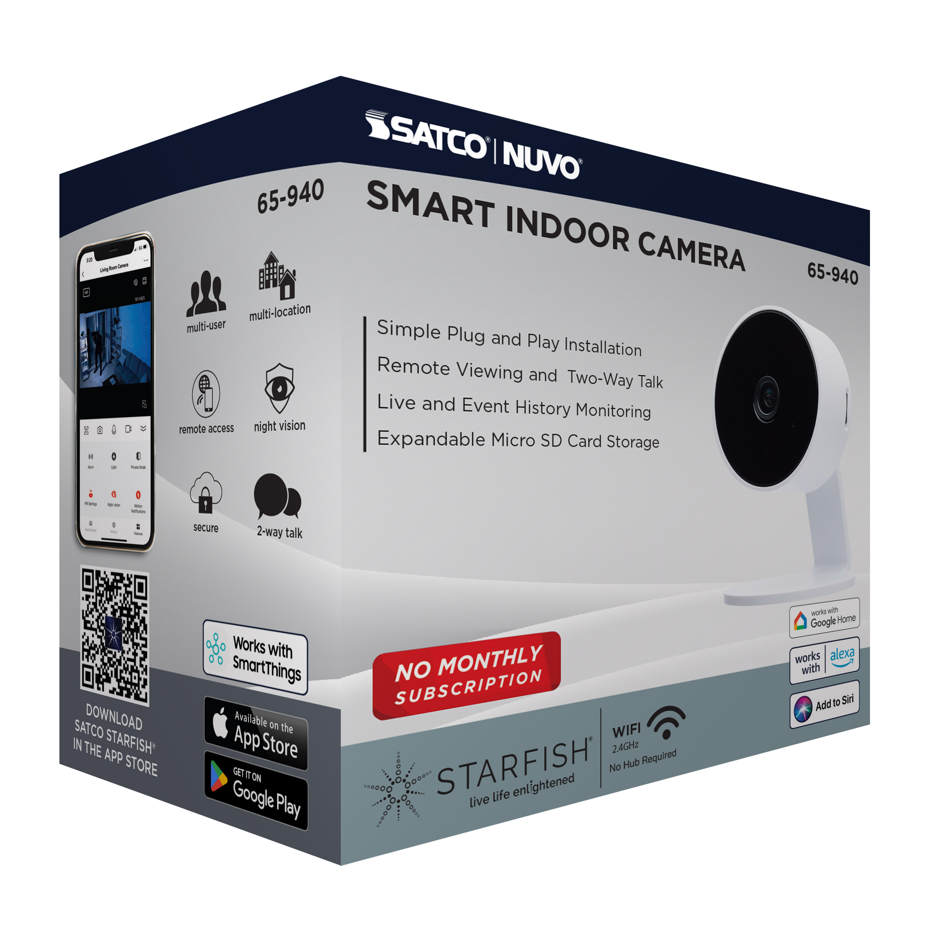 INDOOR CAM-WHITE - 65-940