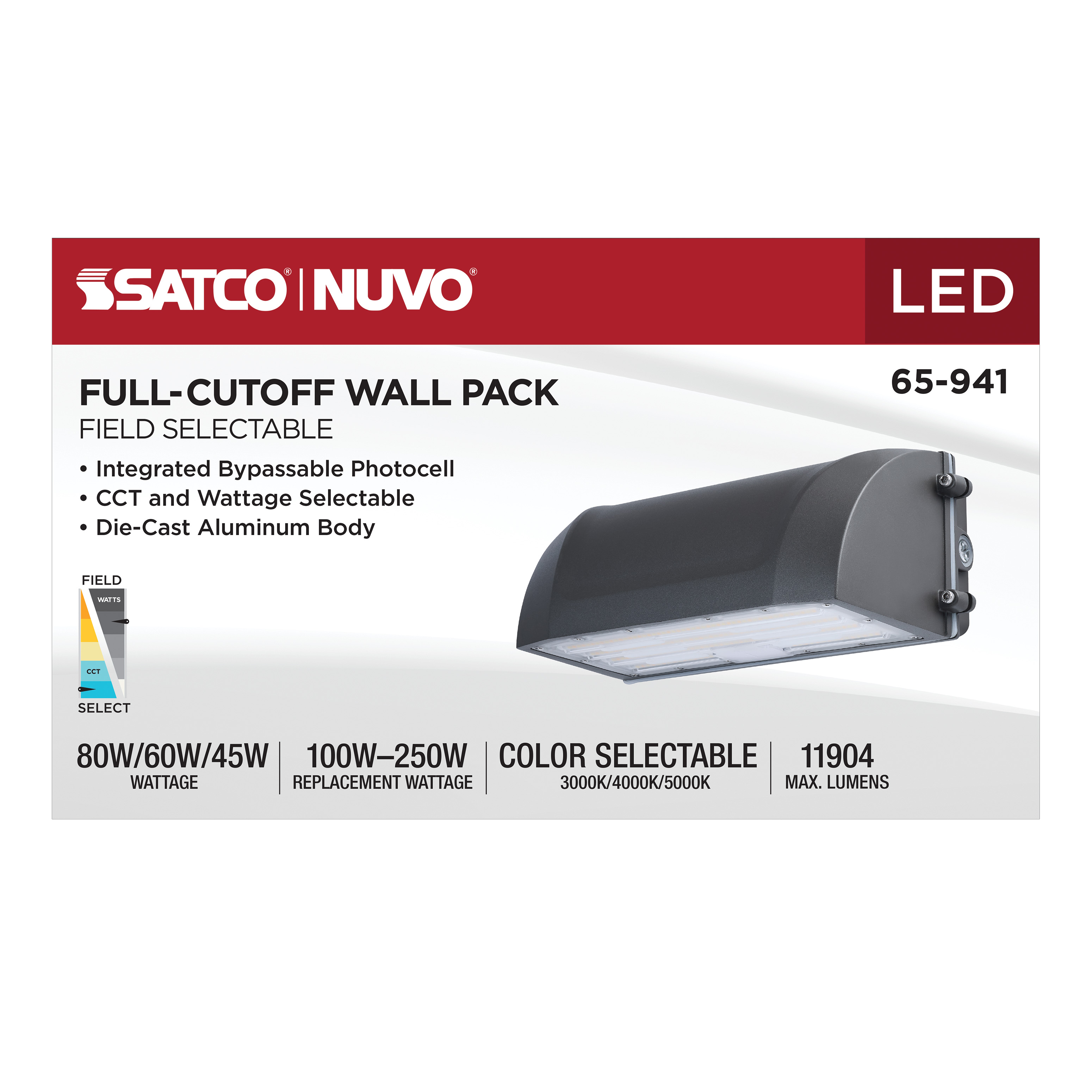 LED FULL CUTOFF WALL PACK - 65-941