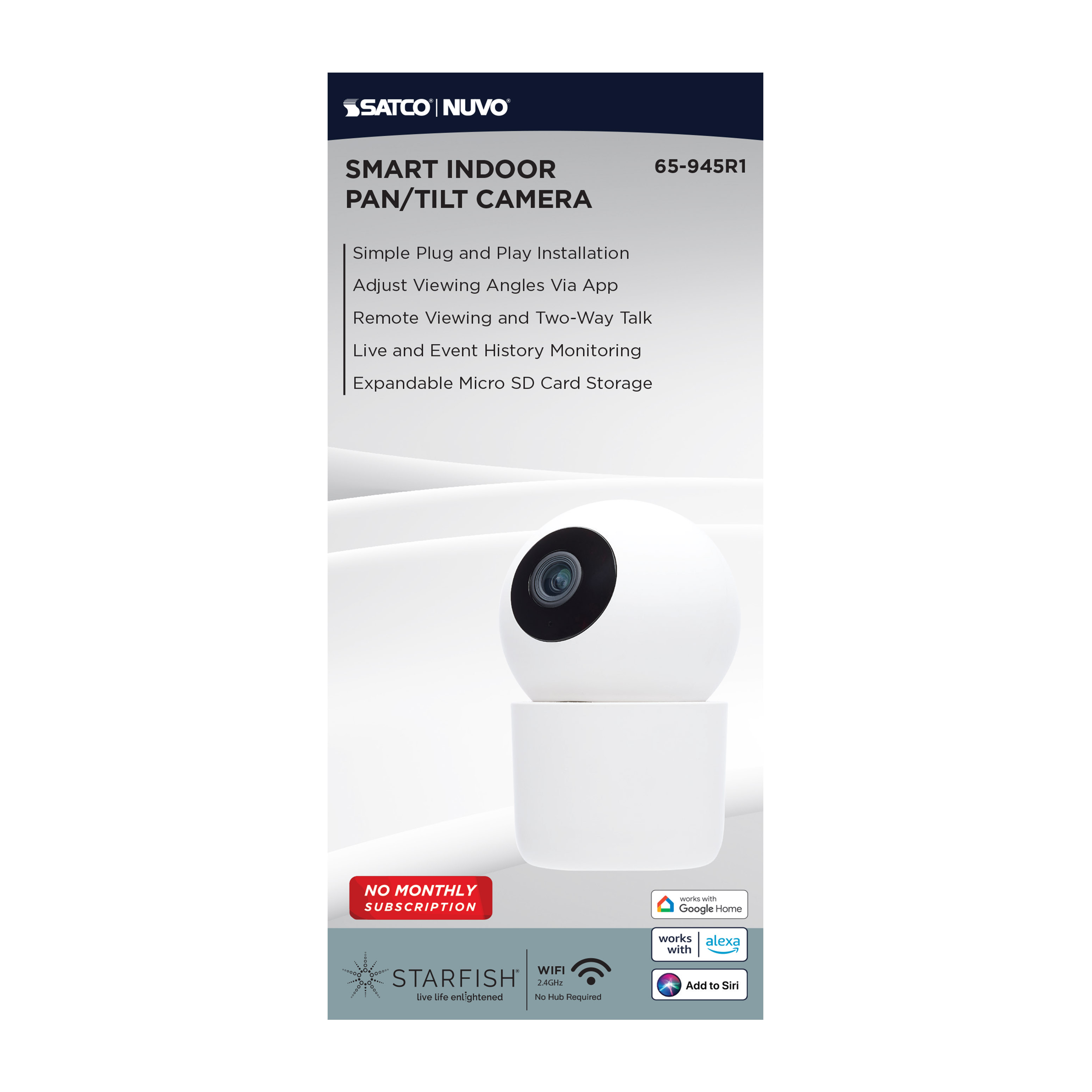 INDOOR P&T CAMERA - WHITE - 65-945R1