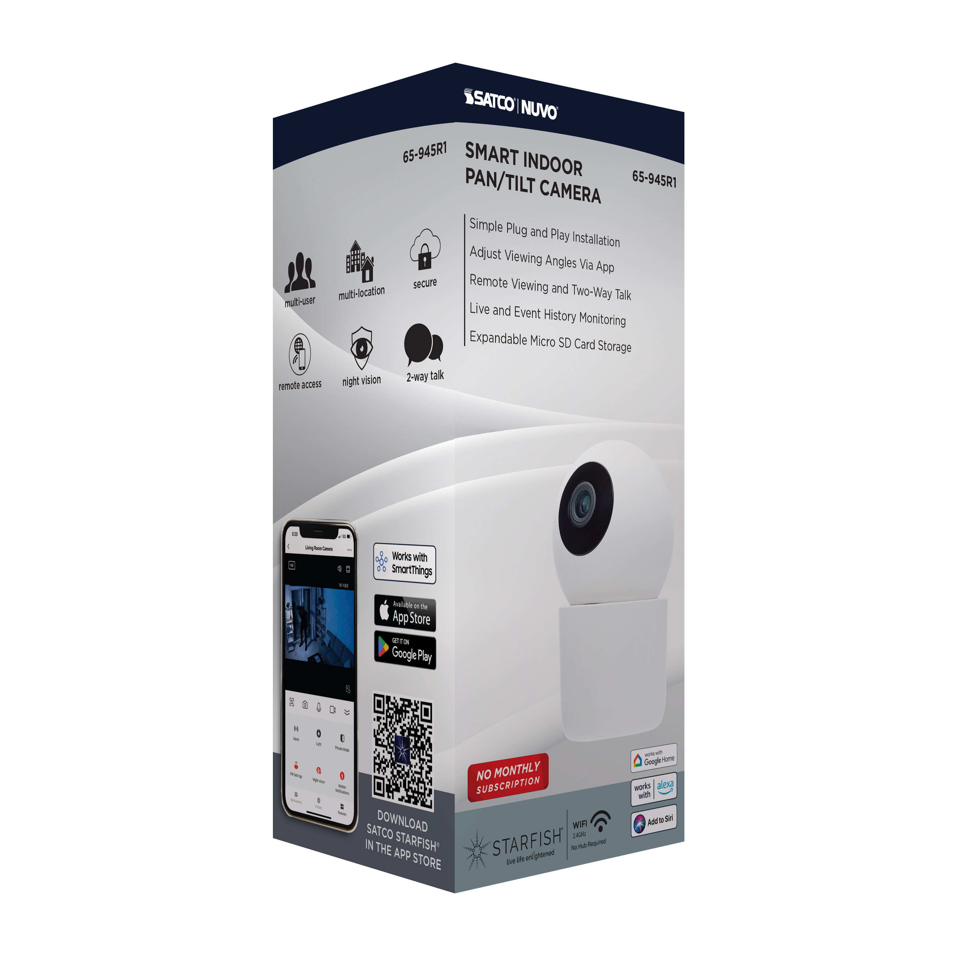 INDOOR P&T CAMERA - WHITE - 65-945R1