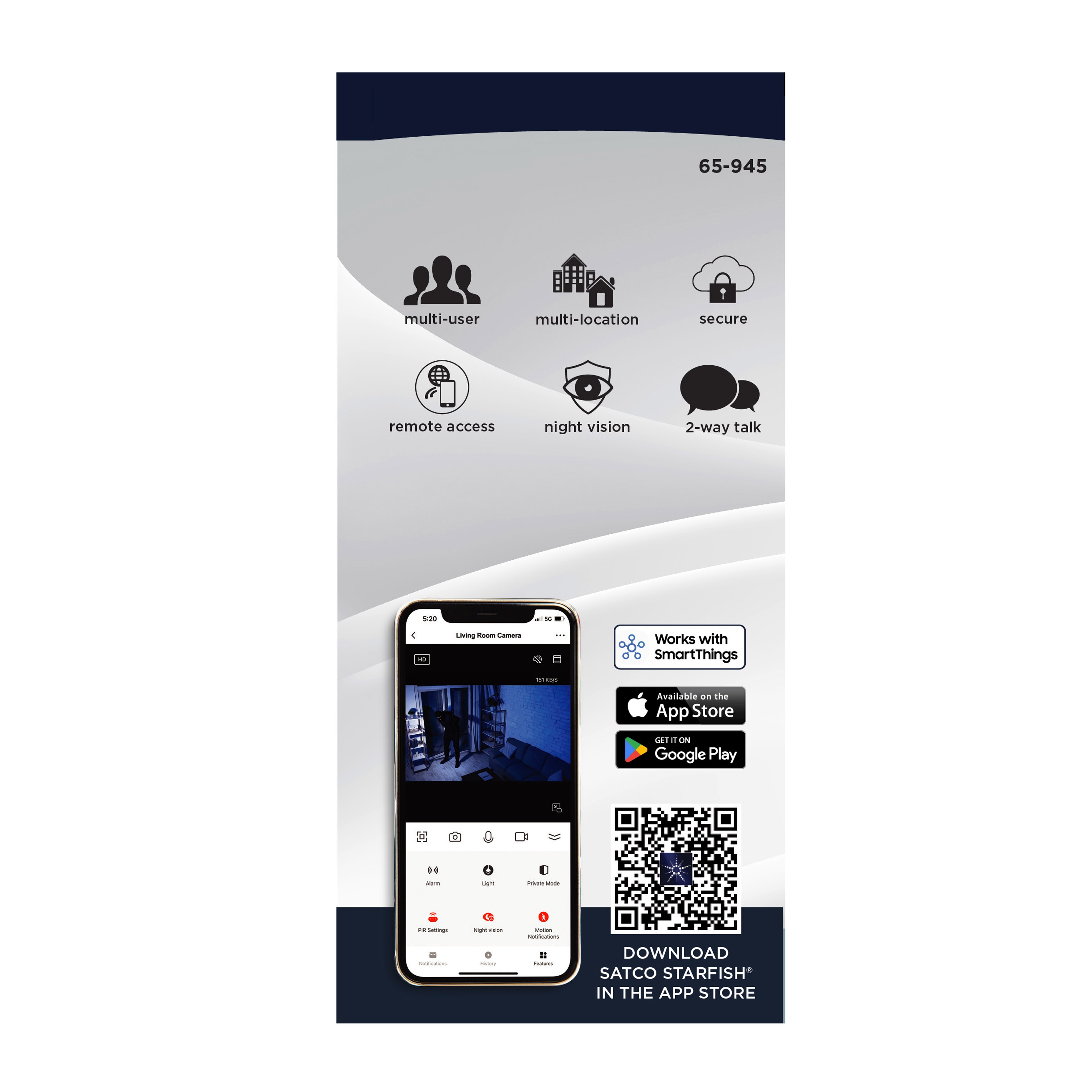 INDOOR P&T CAM-WHITE - 65-945