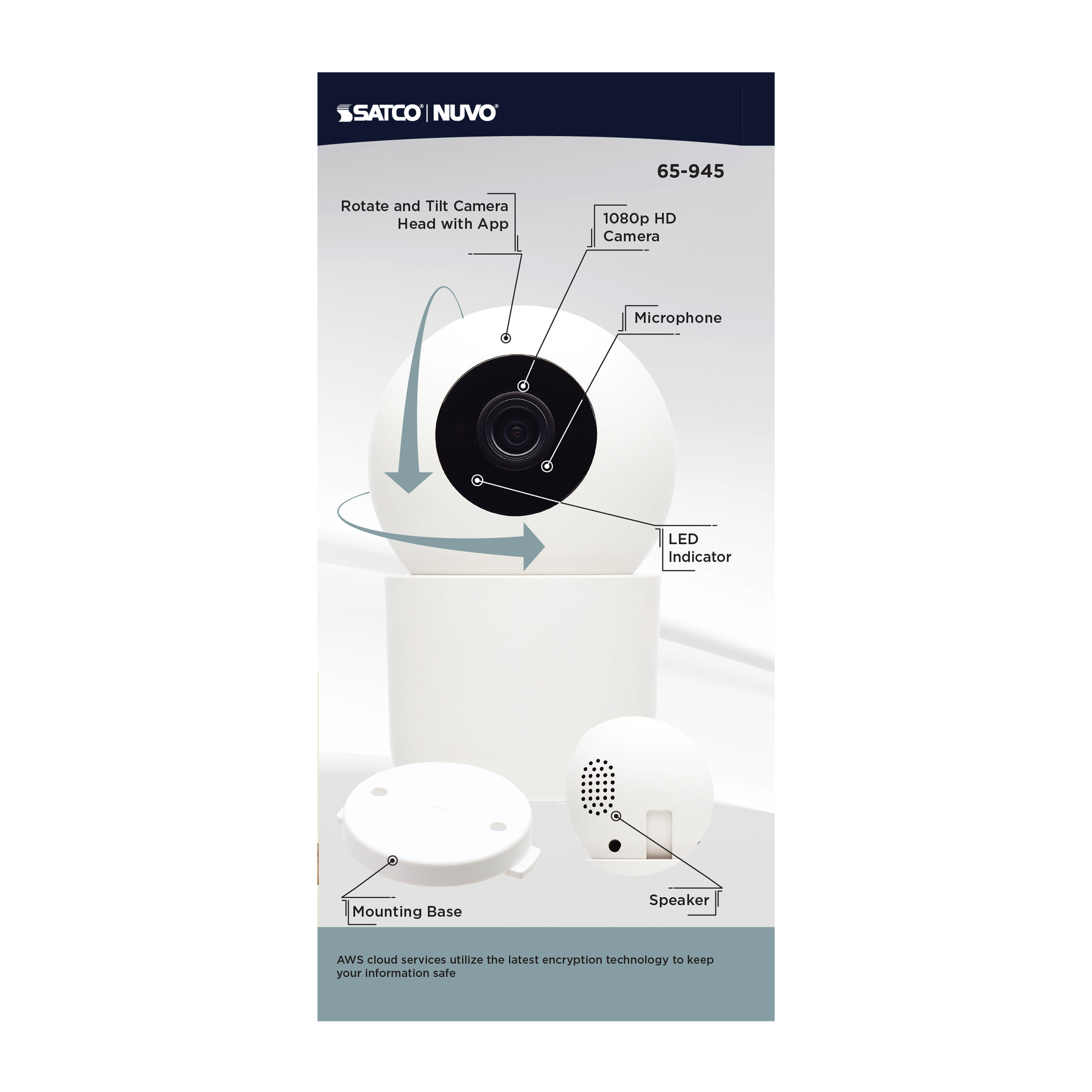 INDOOR P&T CAM-WHITE - 65-945