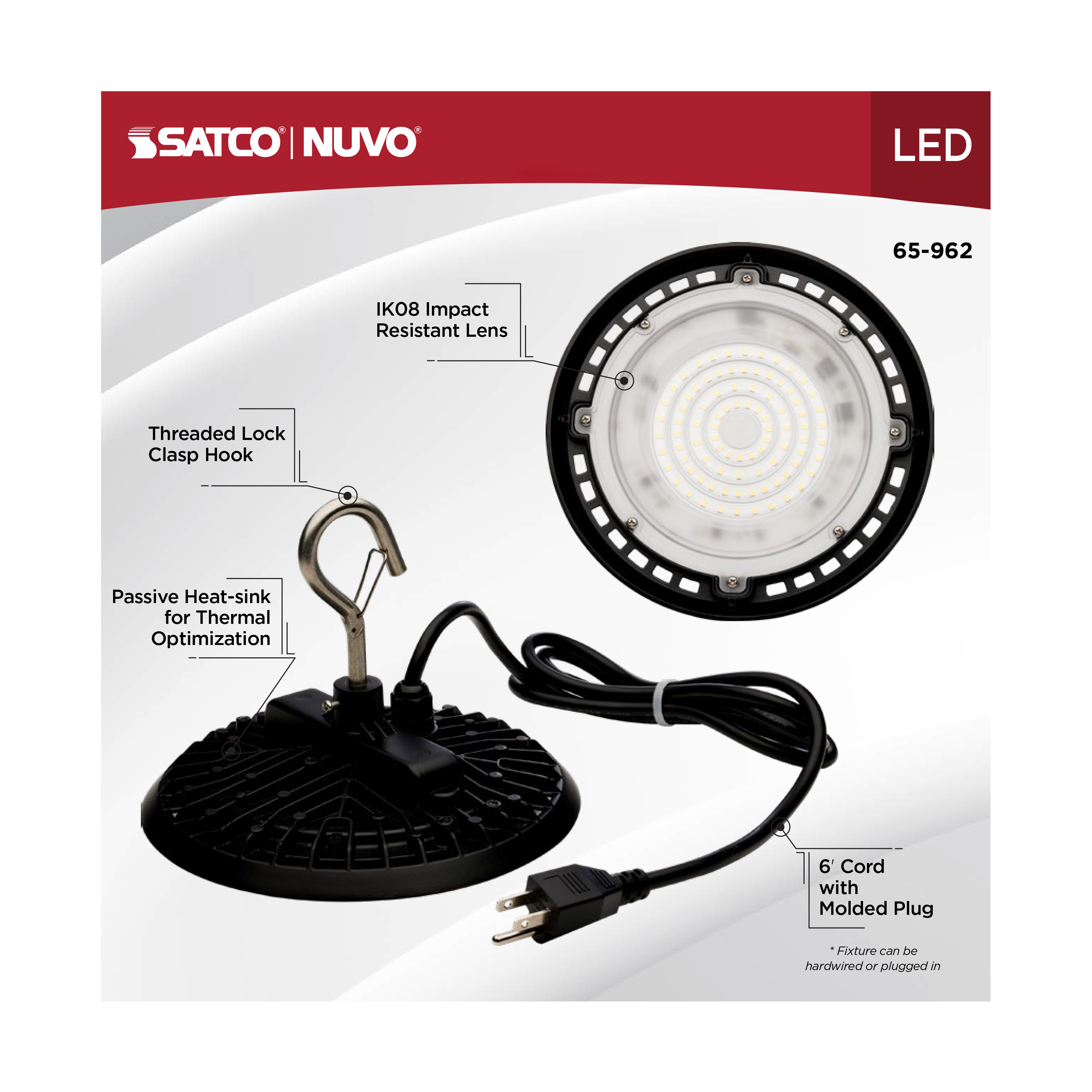 LED 60W UFO W/PLUG/120V - 65-962