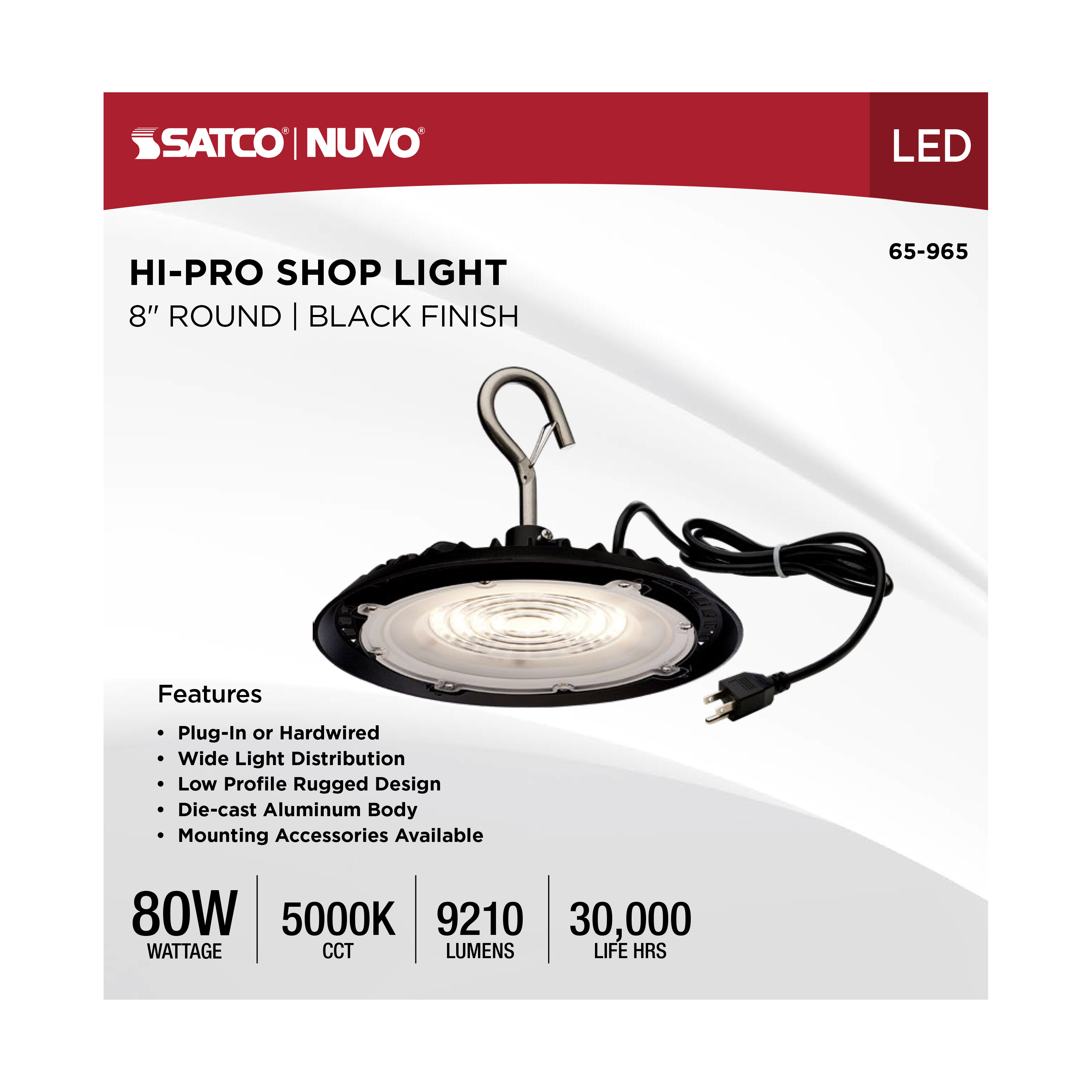 LED 80W UFO W/PLUG/120V - 65-965