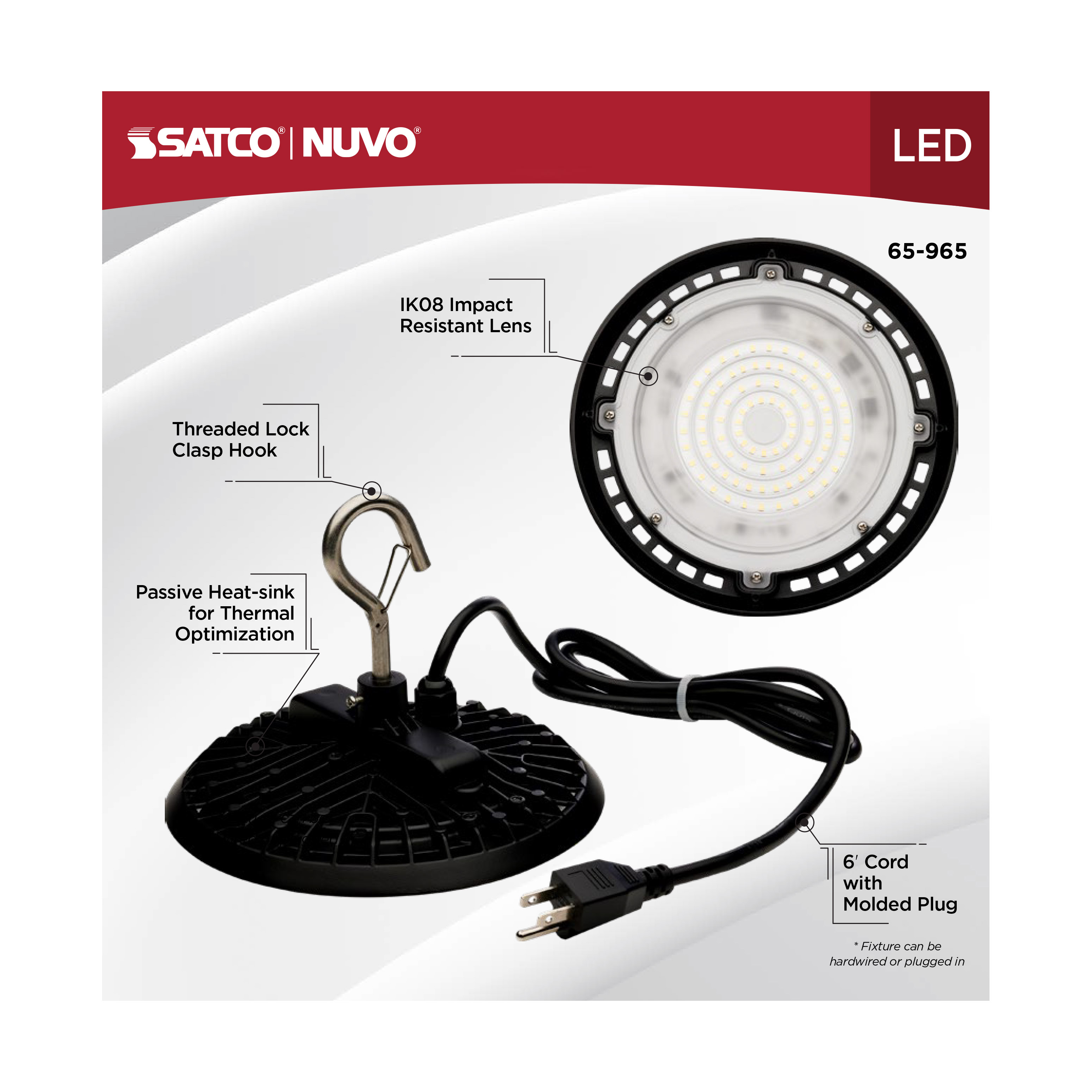 LED 80W UFO W/PLUG/120V - 65-965