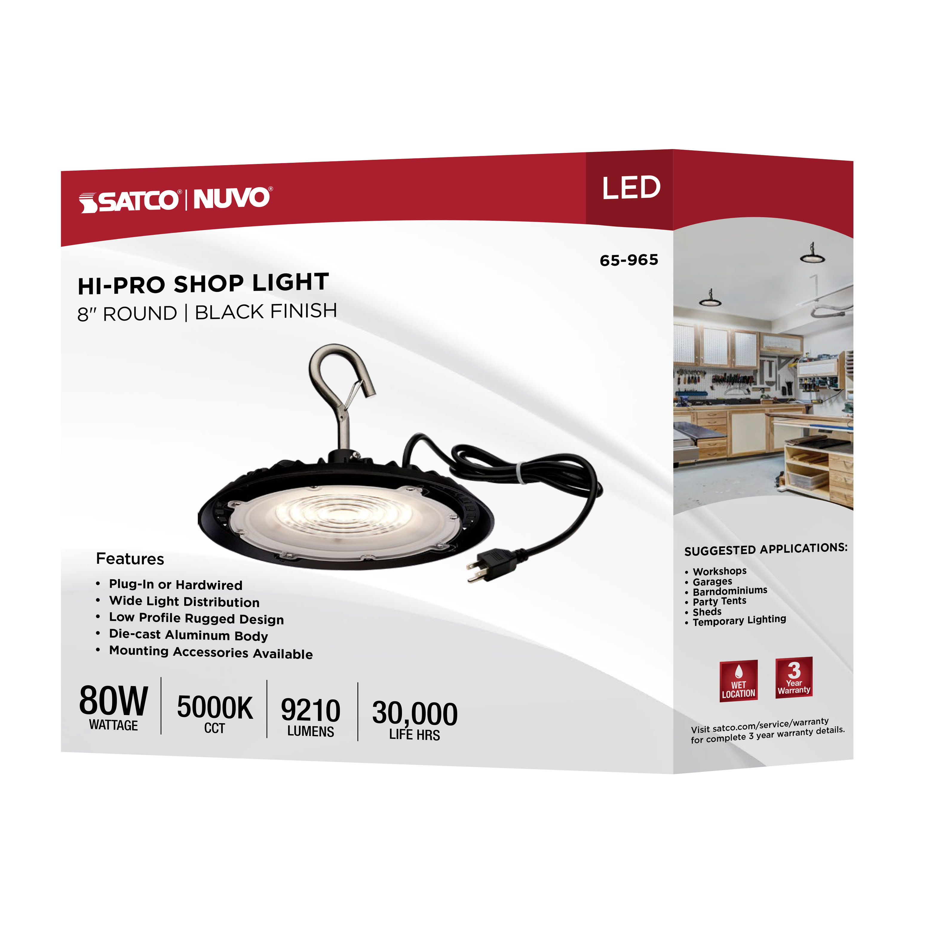 LED 80W UFO W/PLUG/120V - 65-965