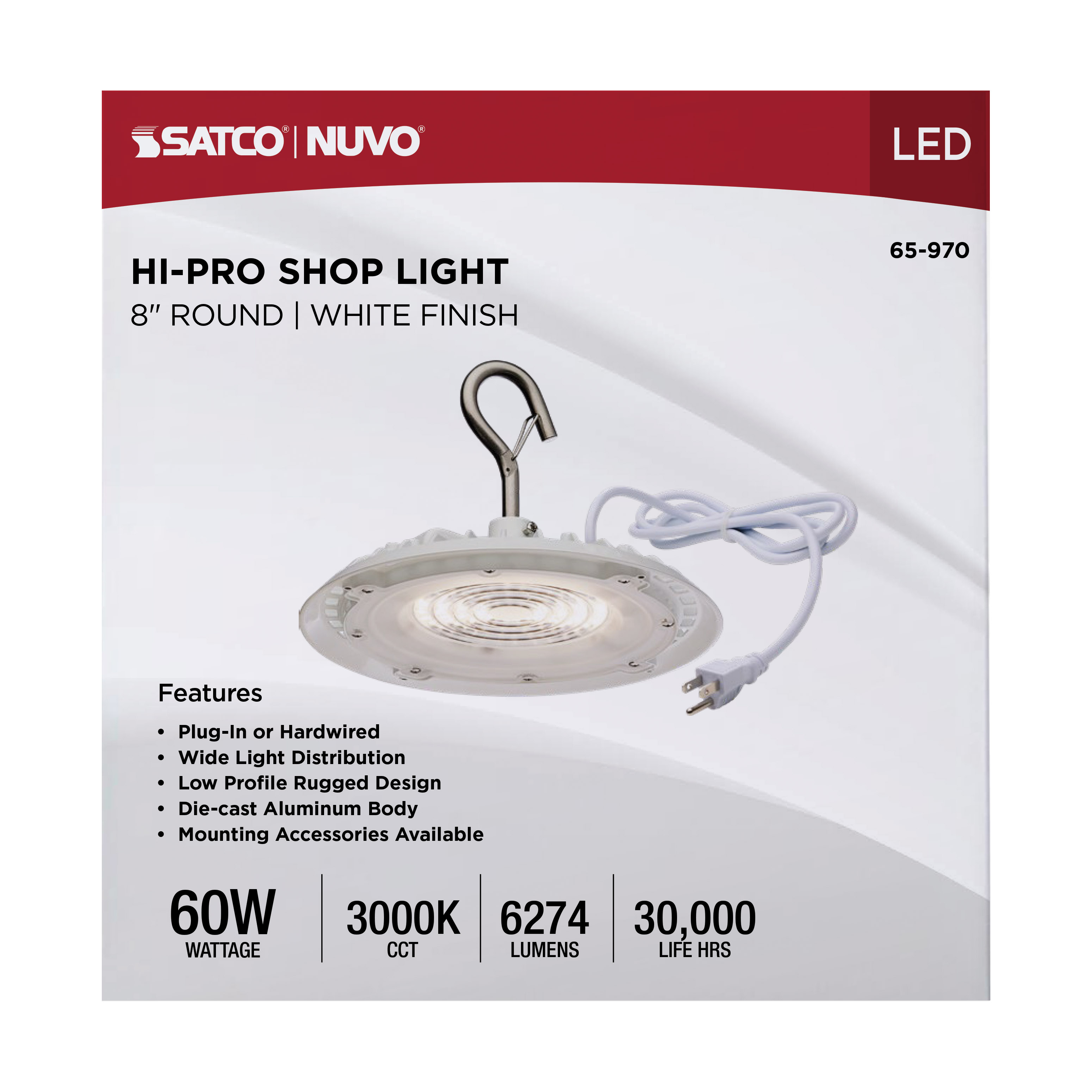 LED 60W UFO W/PLUG/120V - 65-970