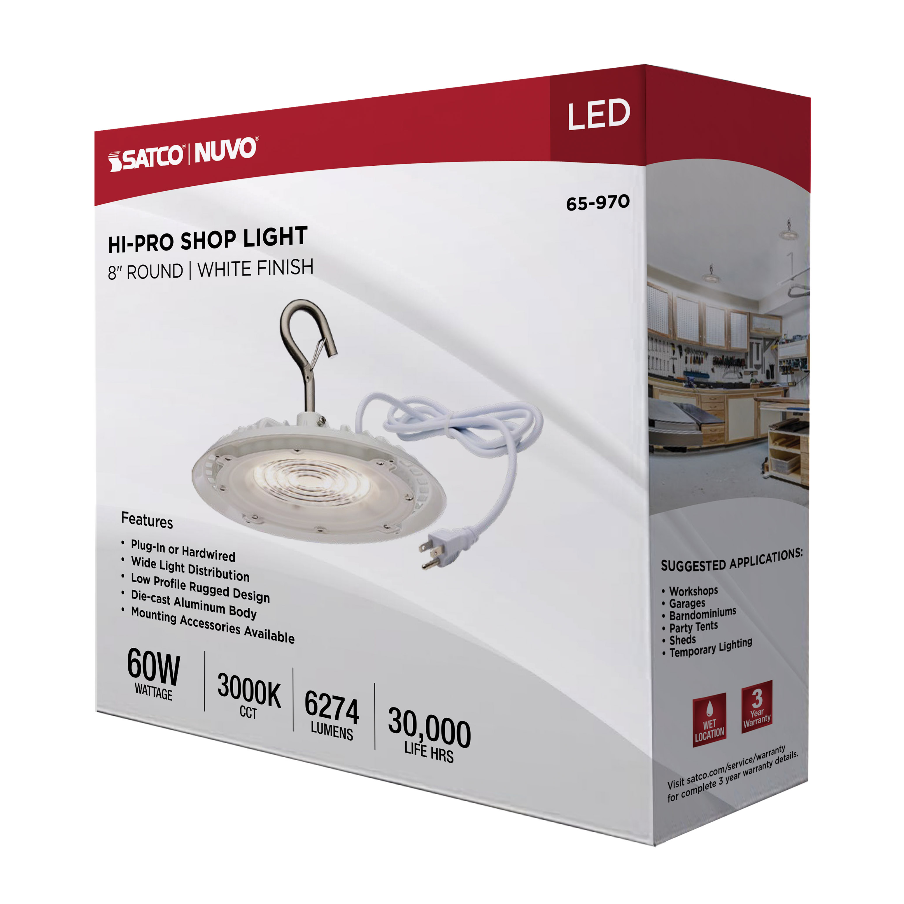 LED 60W UFO W/PLUG/120V - 65-970