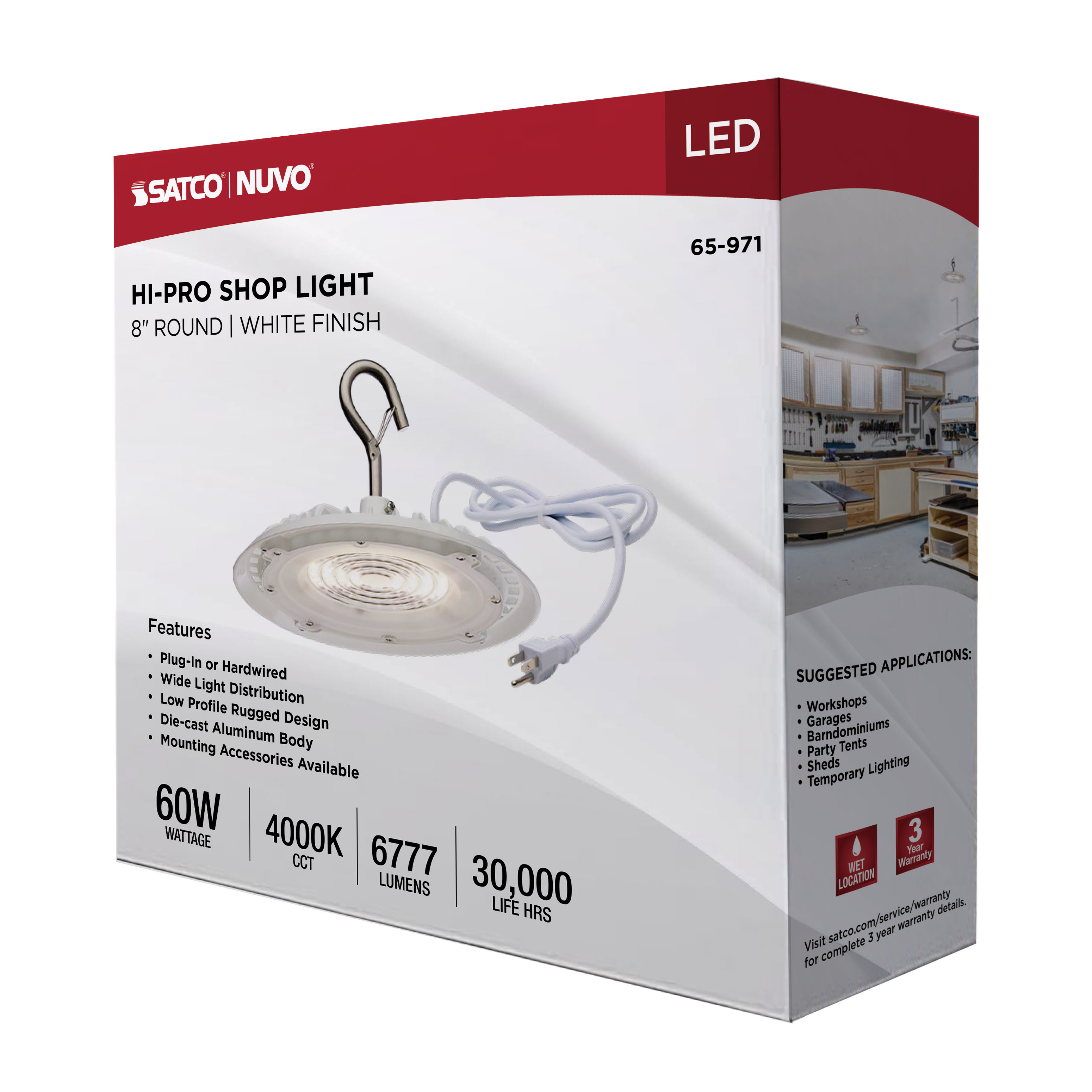 LED 60W UFO W/PLUG/120V - 65-971