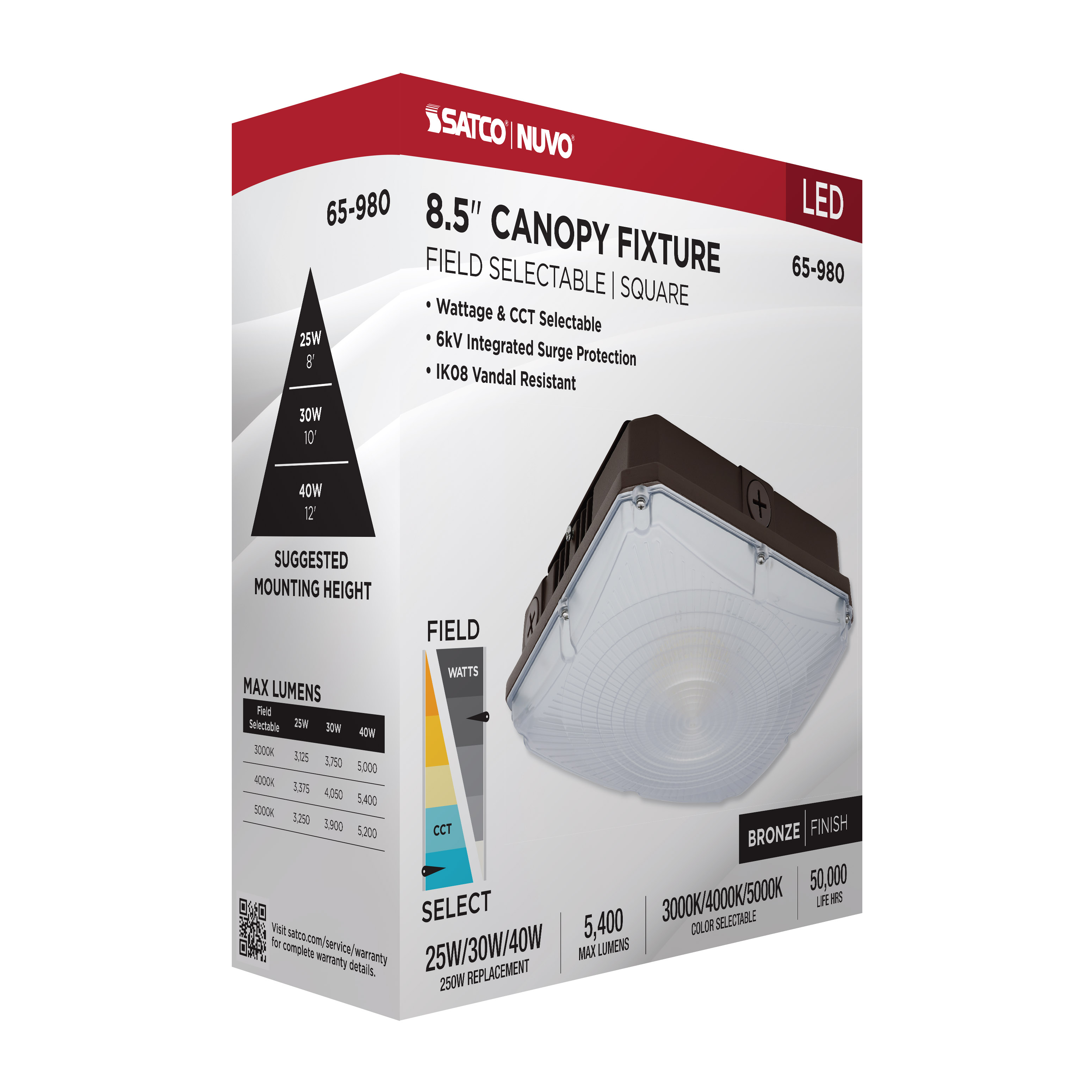 8.5" LED SELECTABLE CANOPY - 65-980