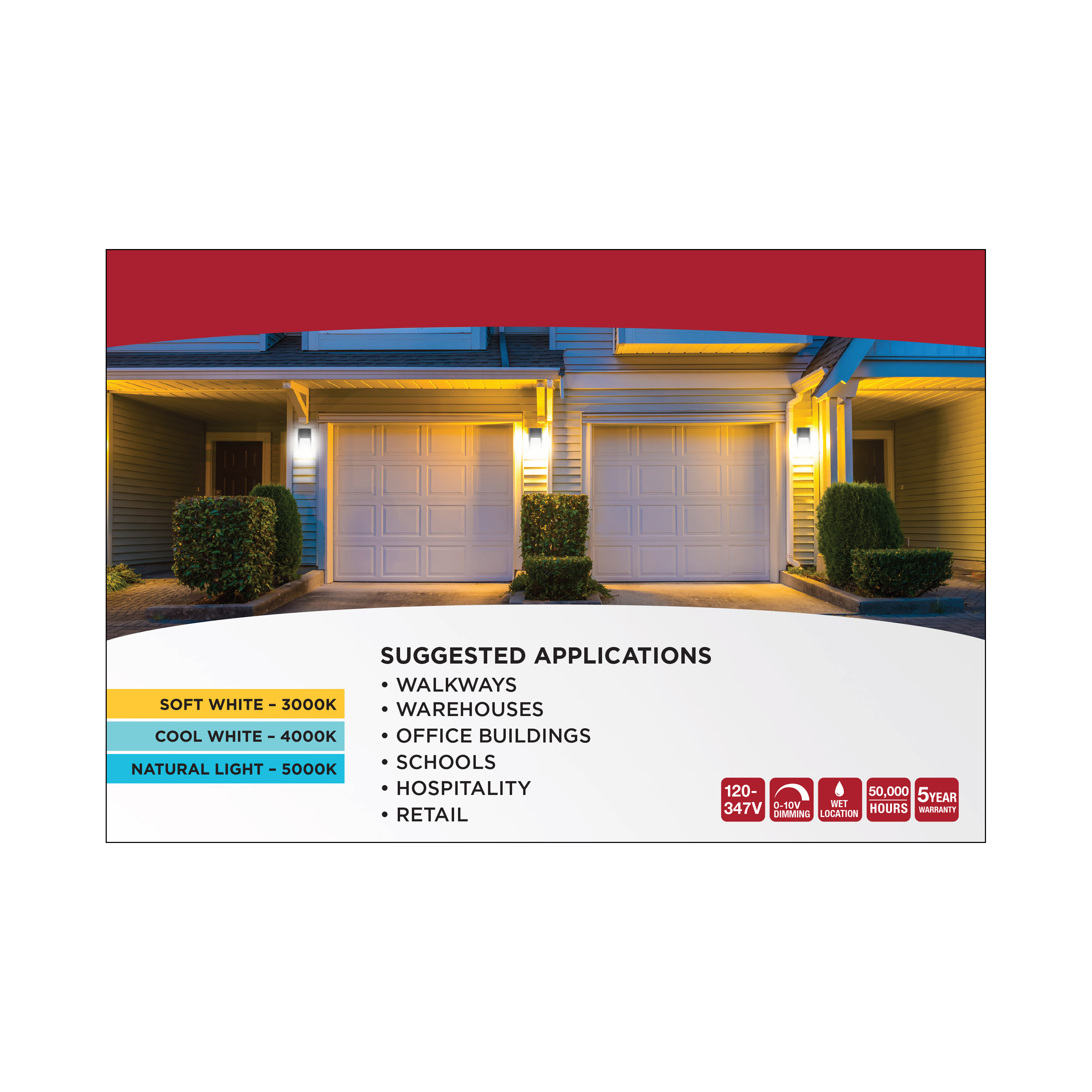 LED ENTRYWAY WALL PACK - 65-986