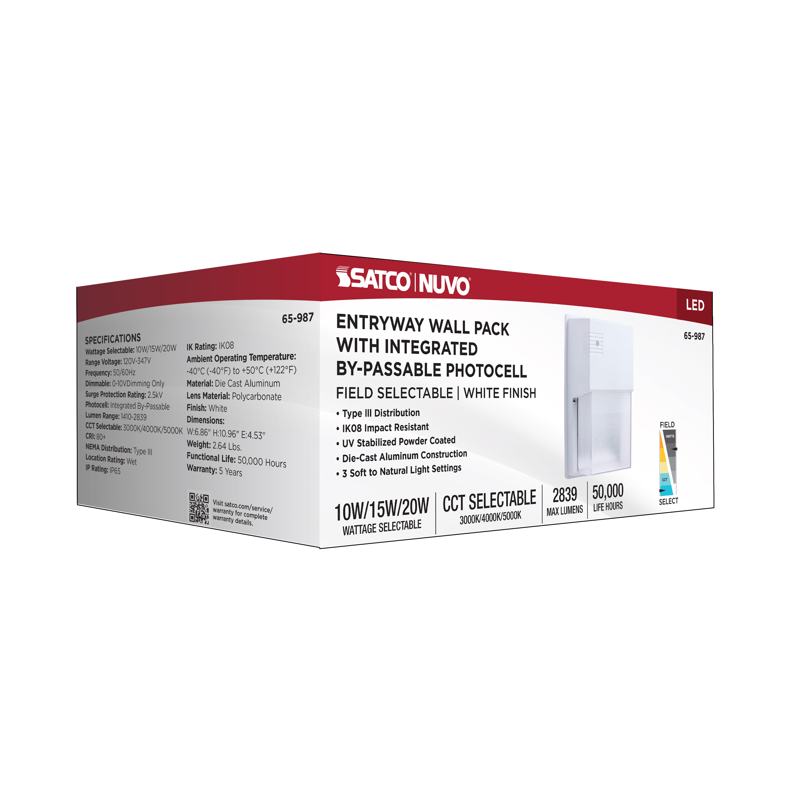 LED ENTRYWAY WALL PACK - 65-987