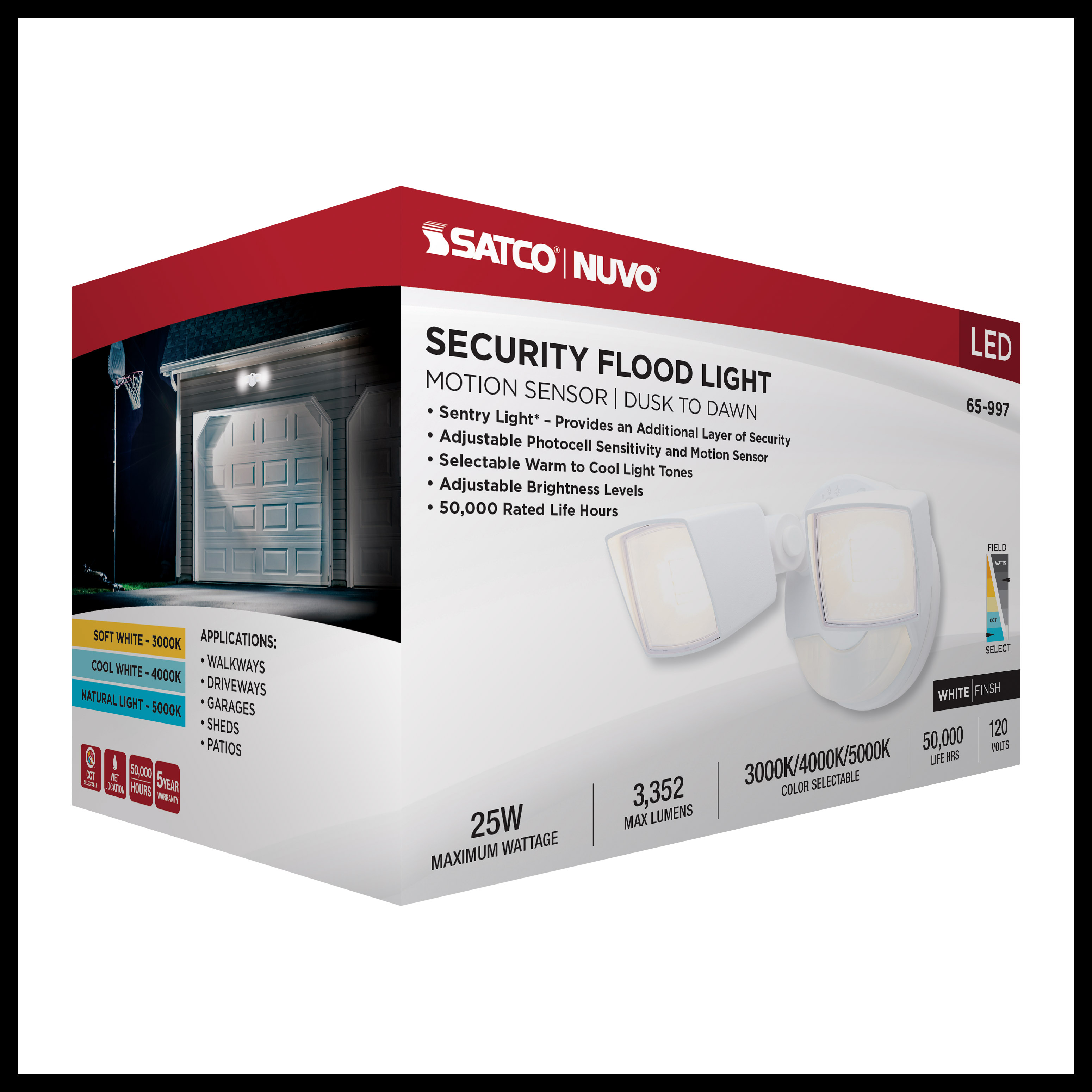 LED 2 HEAD SECURITY FLOOD - 65-997