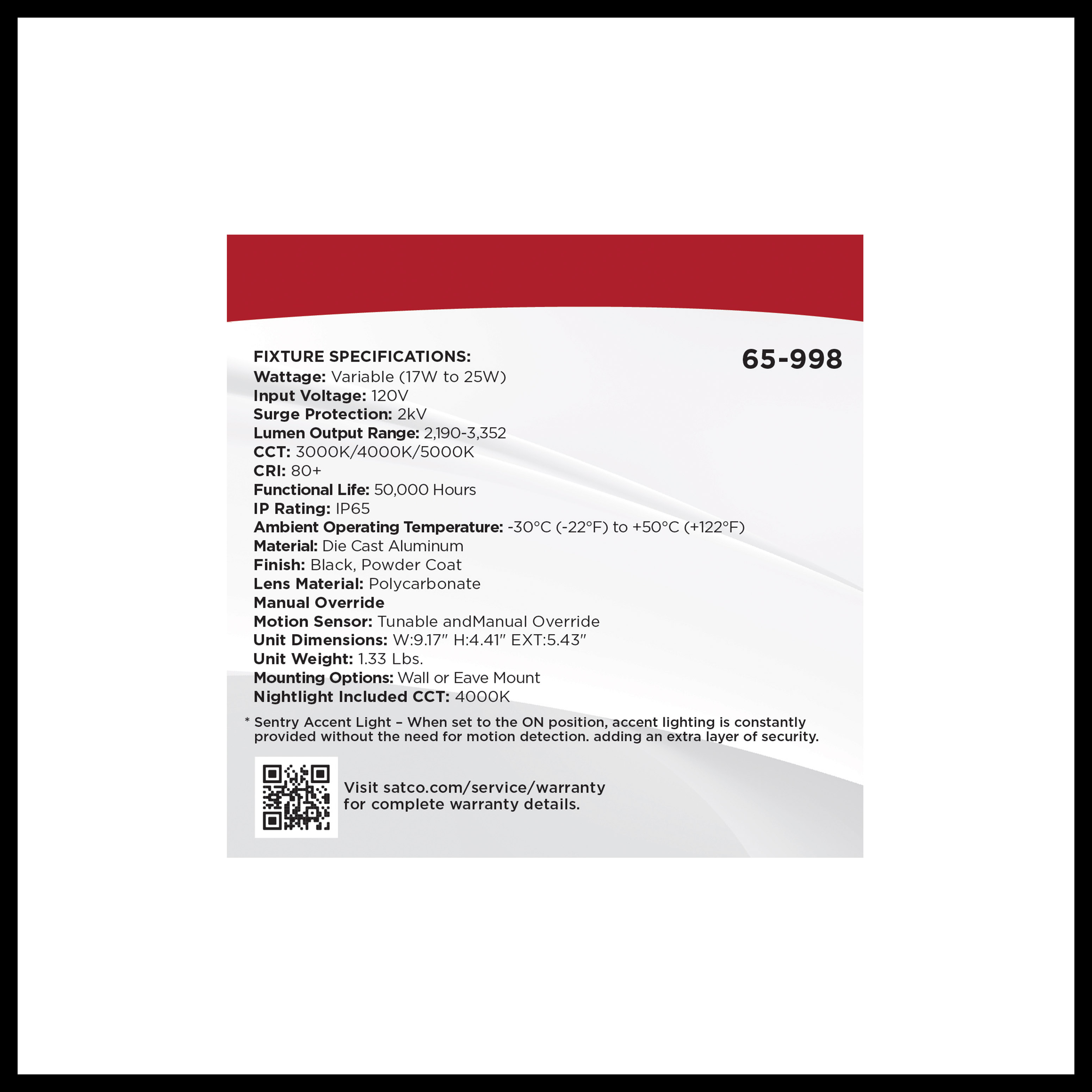 LED 2 HEAD SECURITY FLOOD - 65-998