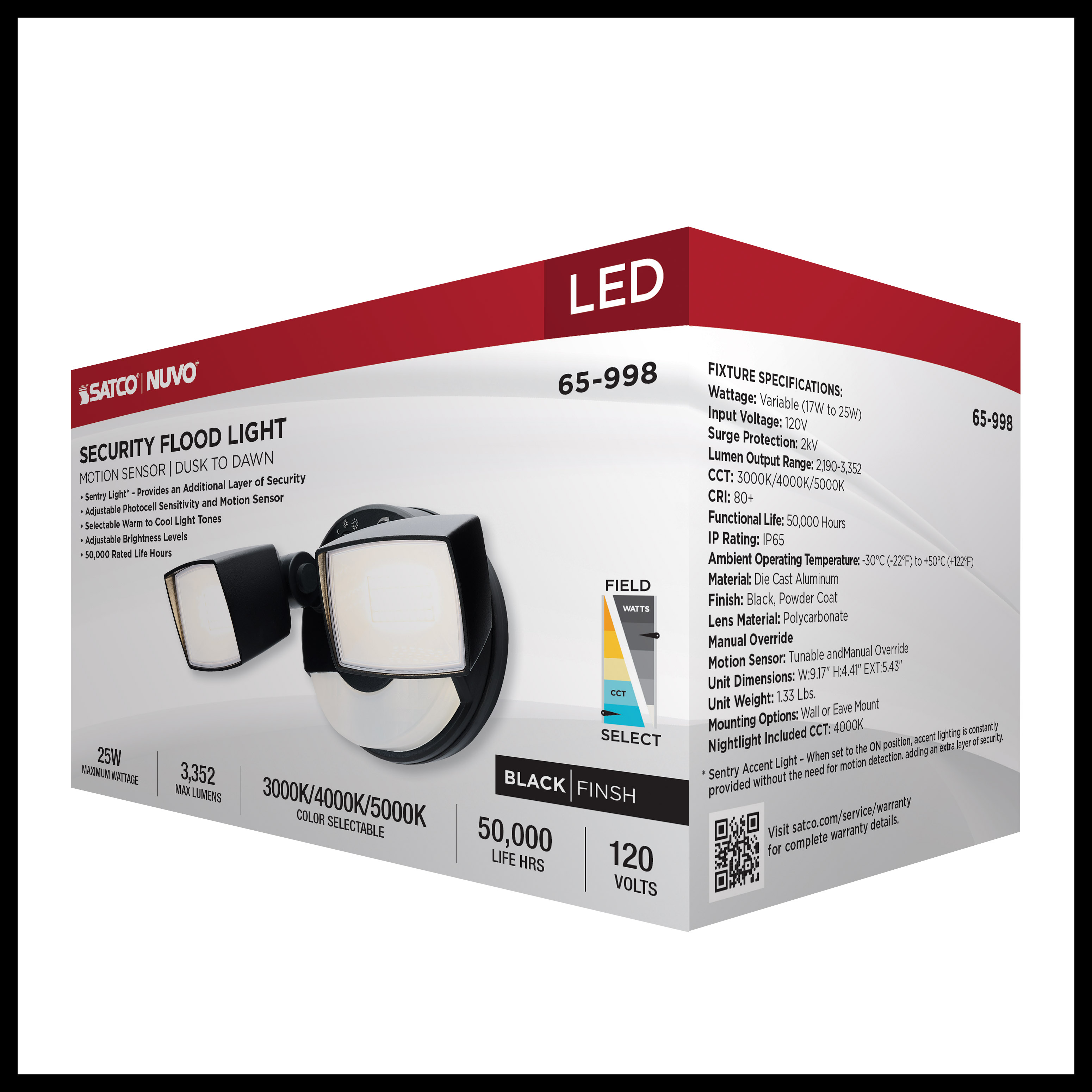 LED 2 HEAD SECURITY FLOOD - 65-998