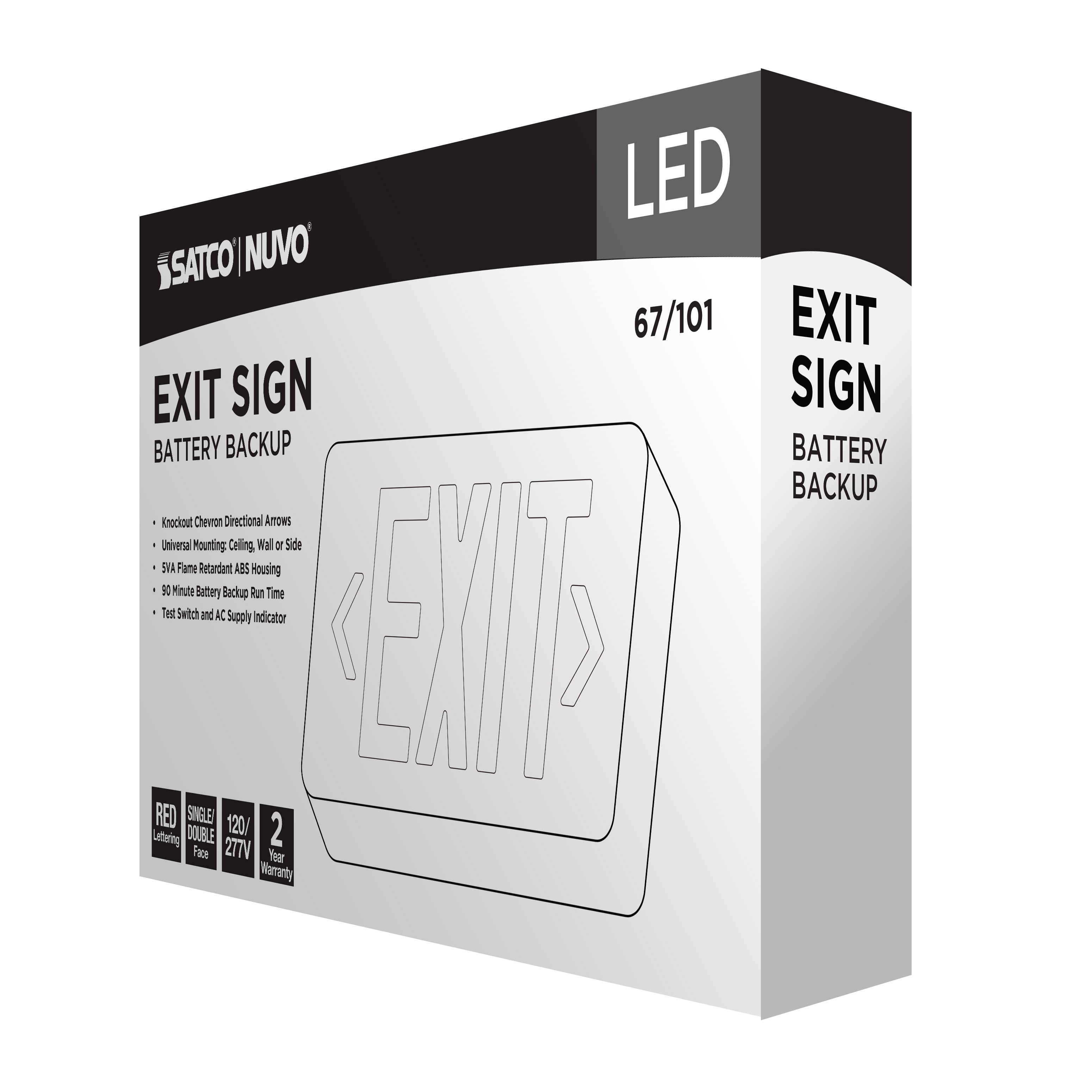 EXIT SIGN - RED - 67-101