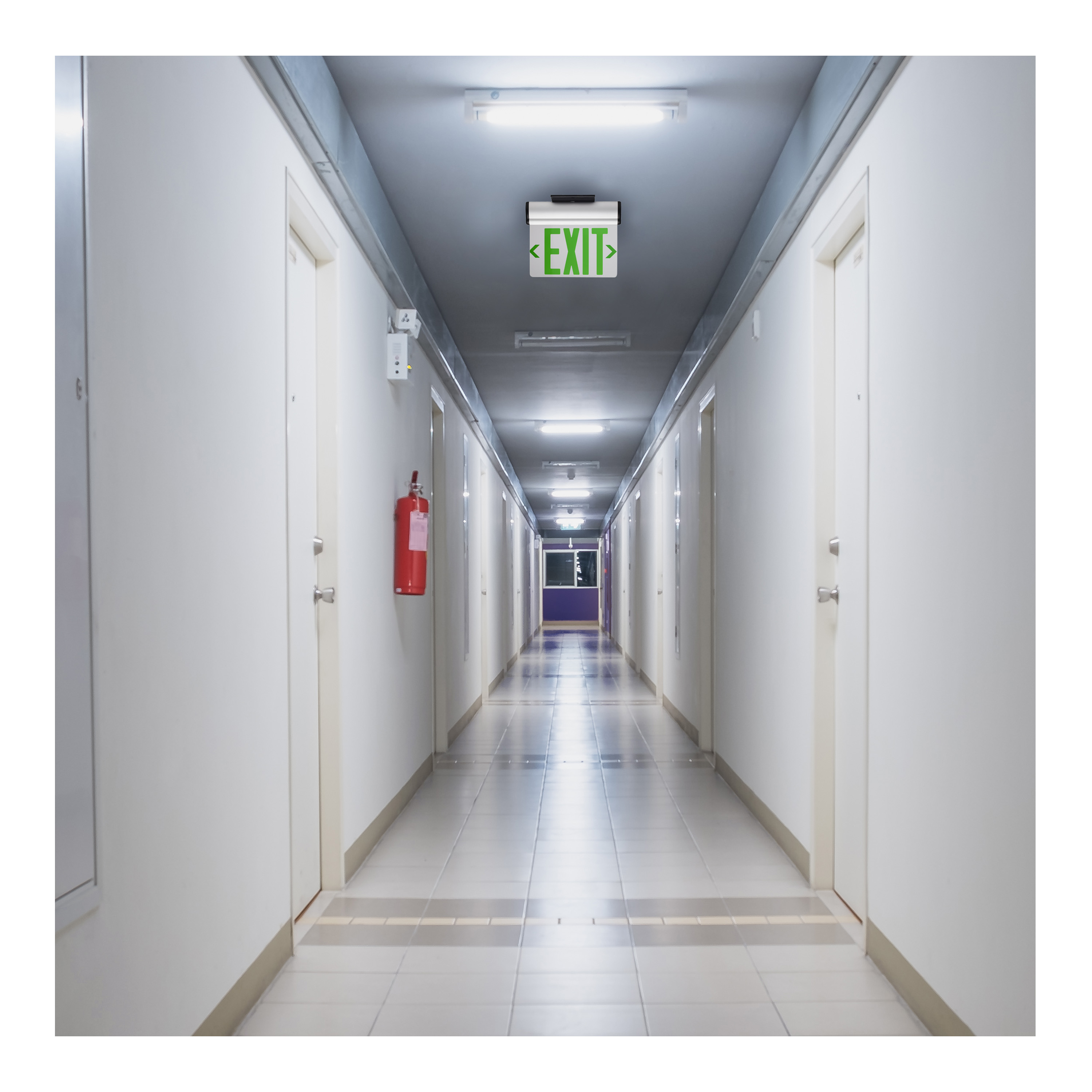 EL EXIT SIGN - SF GR CLR - 67-112