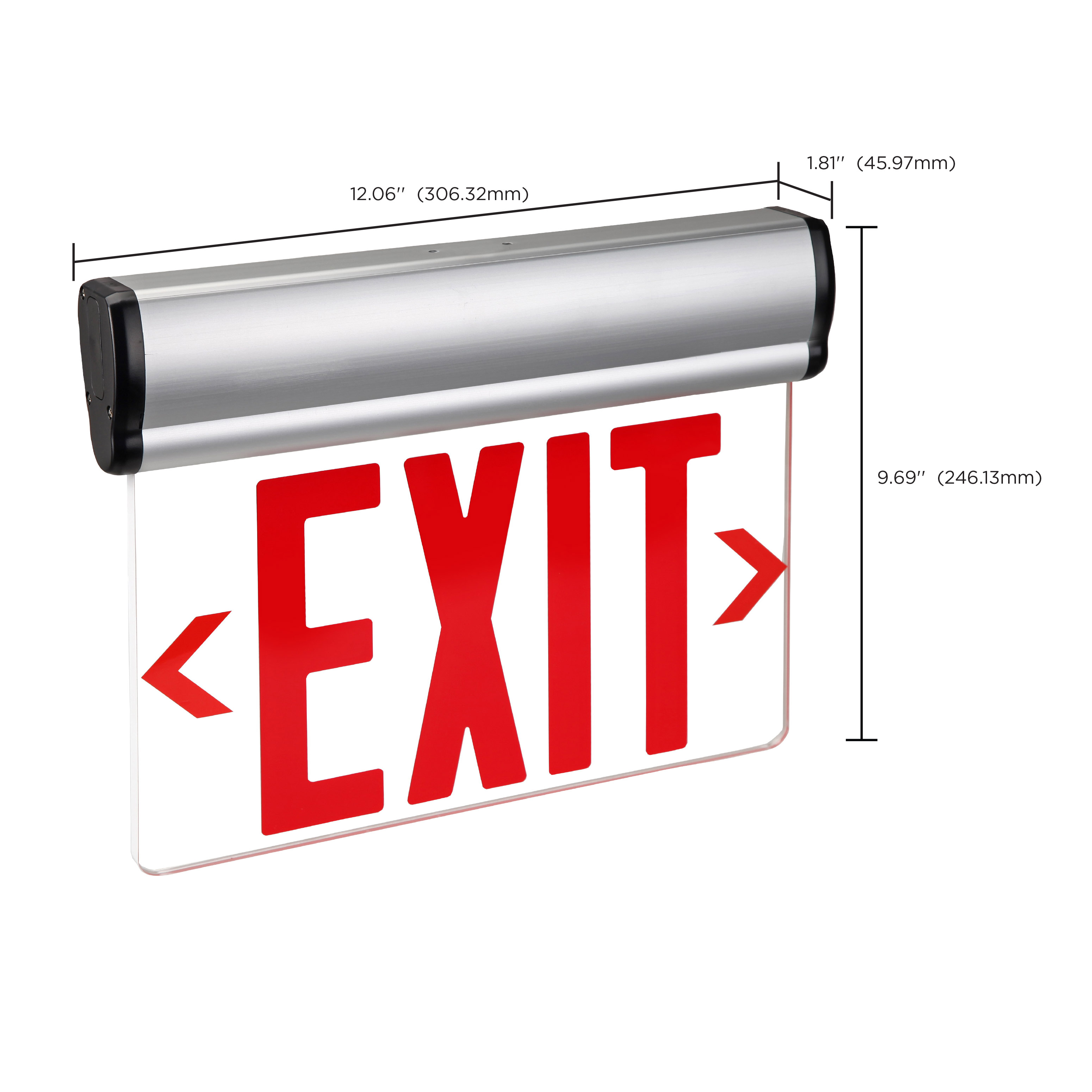 EL EXIT SIGN - SF RD CLR - 67-113
