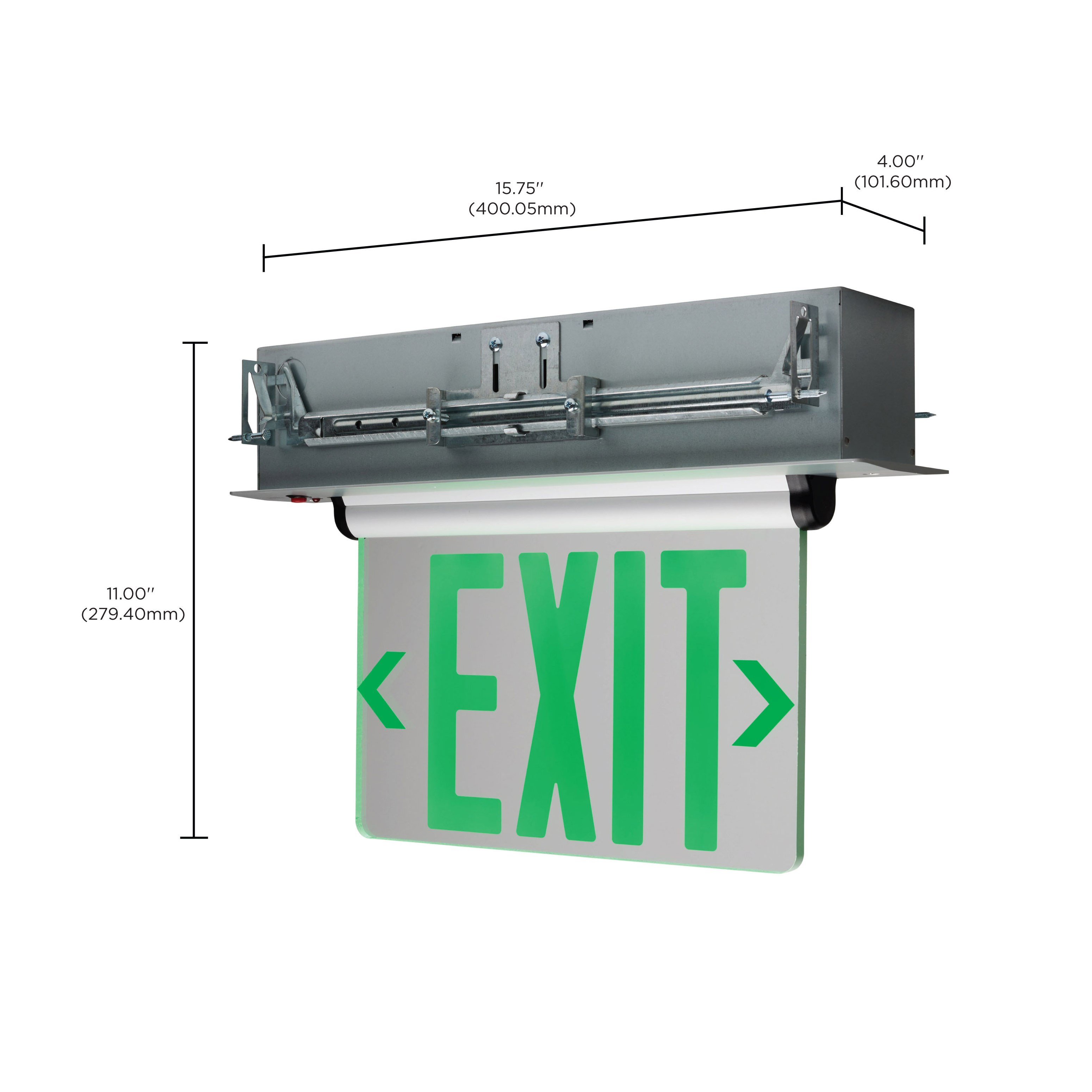 REC EL EXIT SIGN - SF GR CLR - 67-116