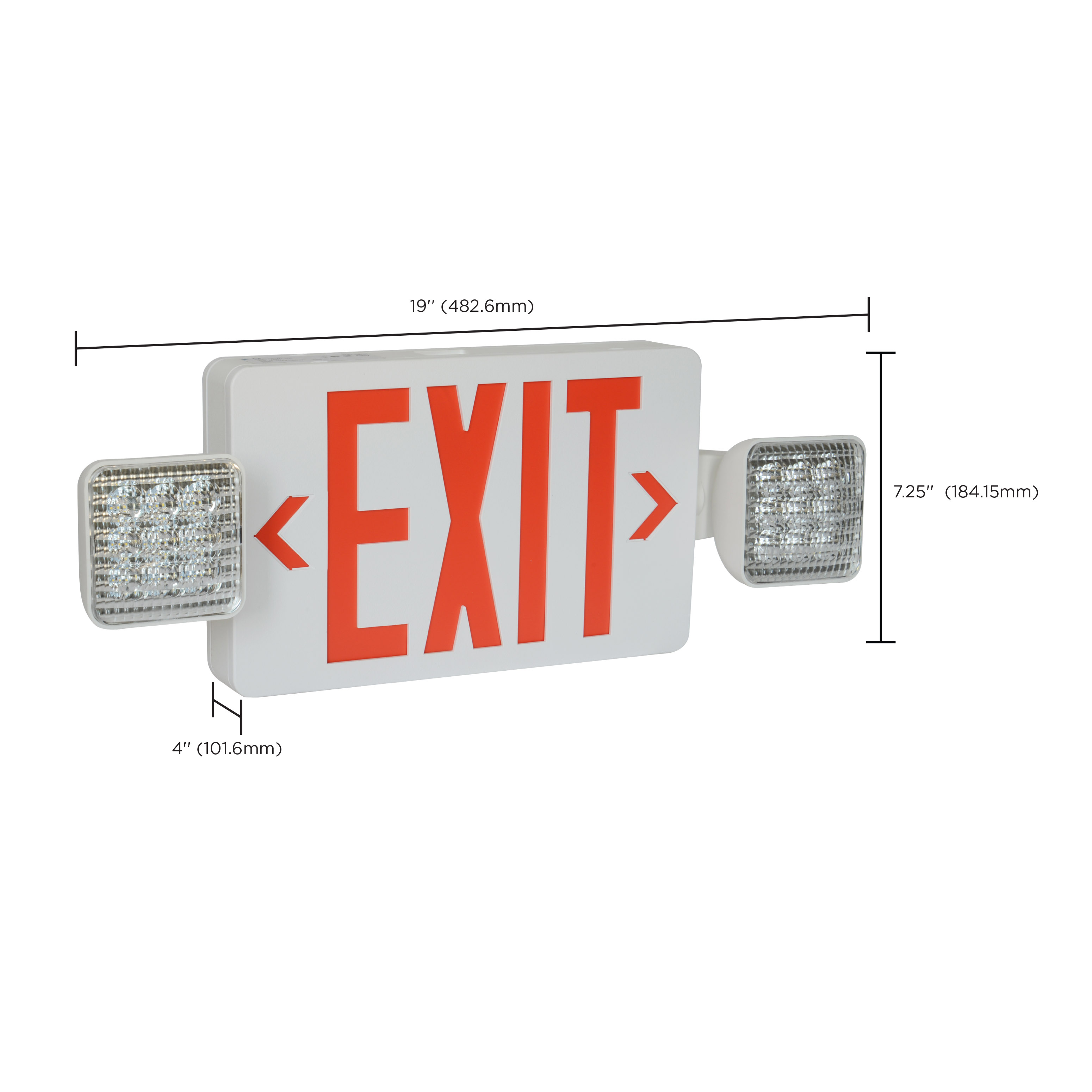 EXIT/LIGHT DH - RED - 67-121