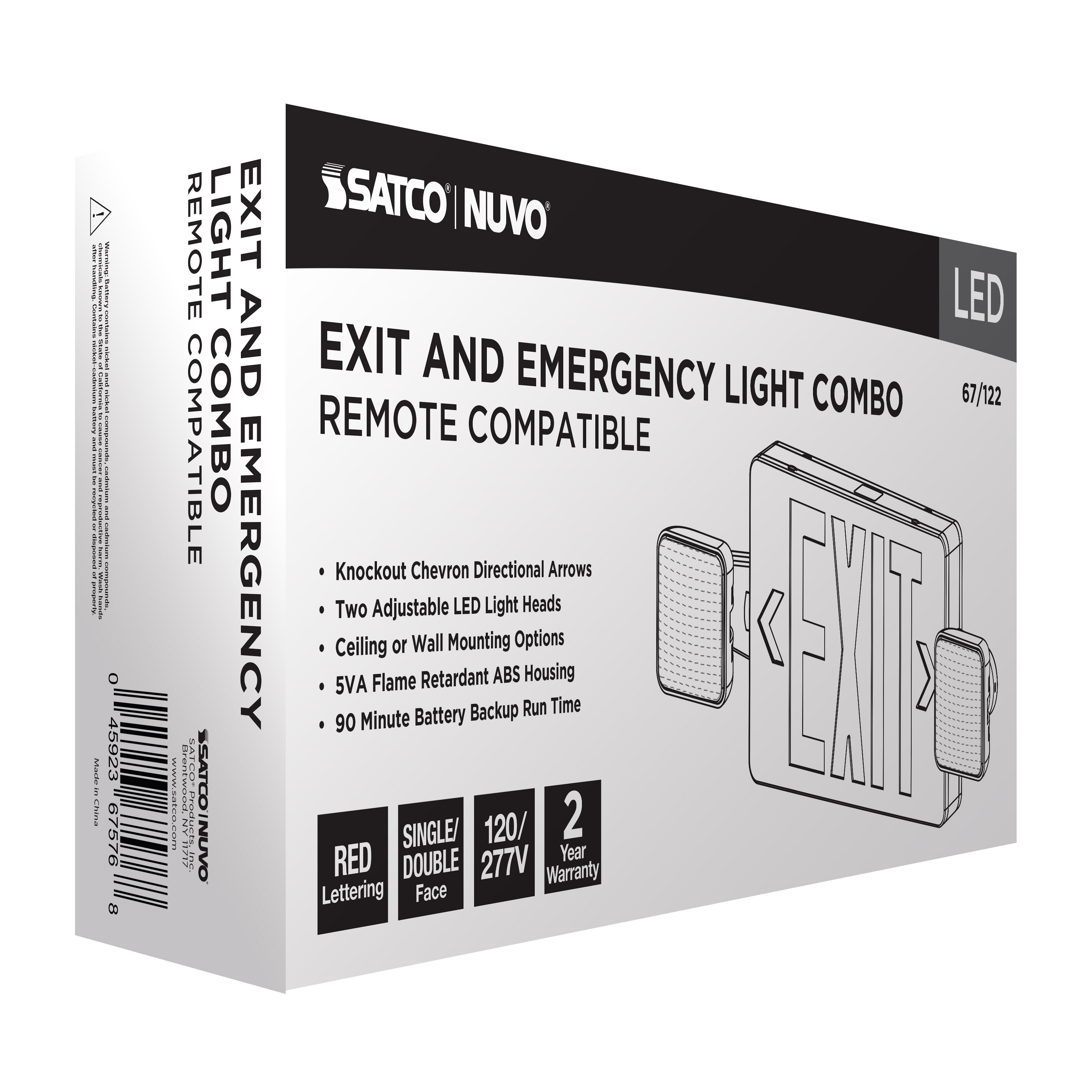EXIT/LIGHT DH - RED - RC - 67-122
