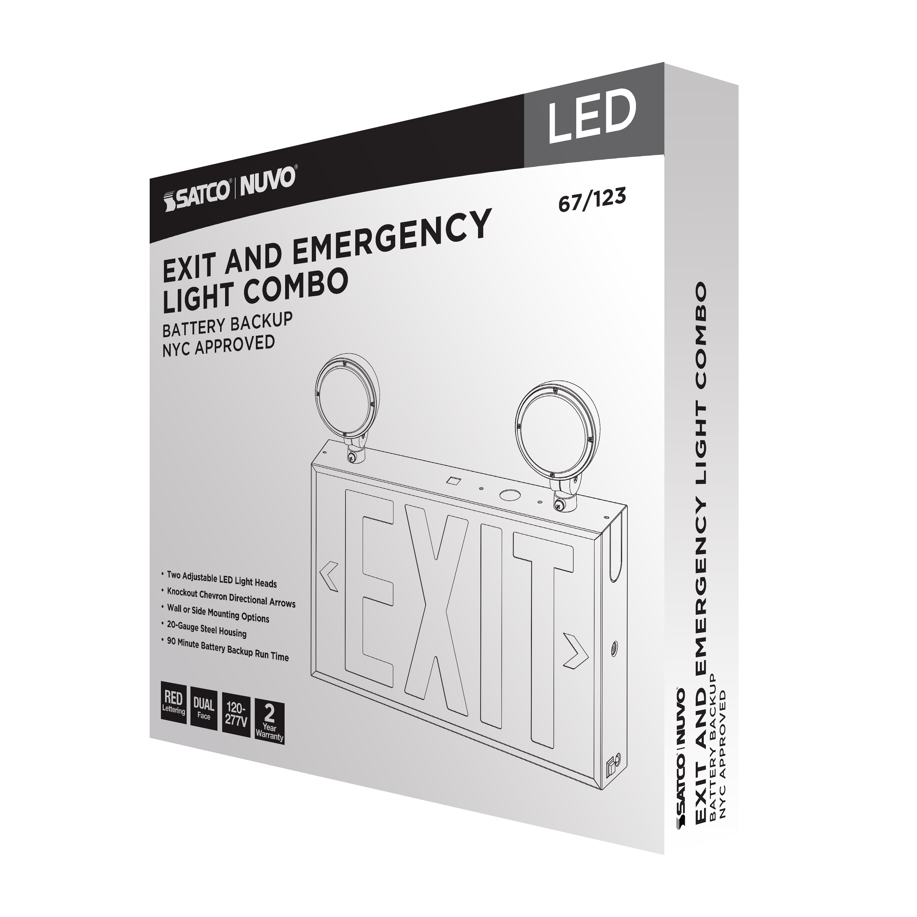 EXIT/LIGHT DH - RED - NYC - 67-123