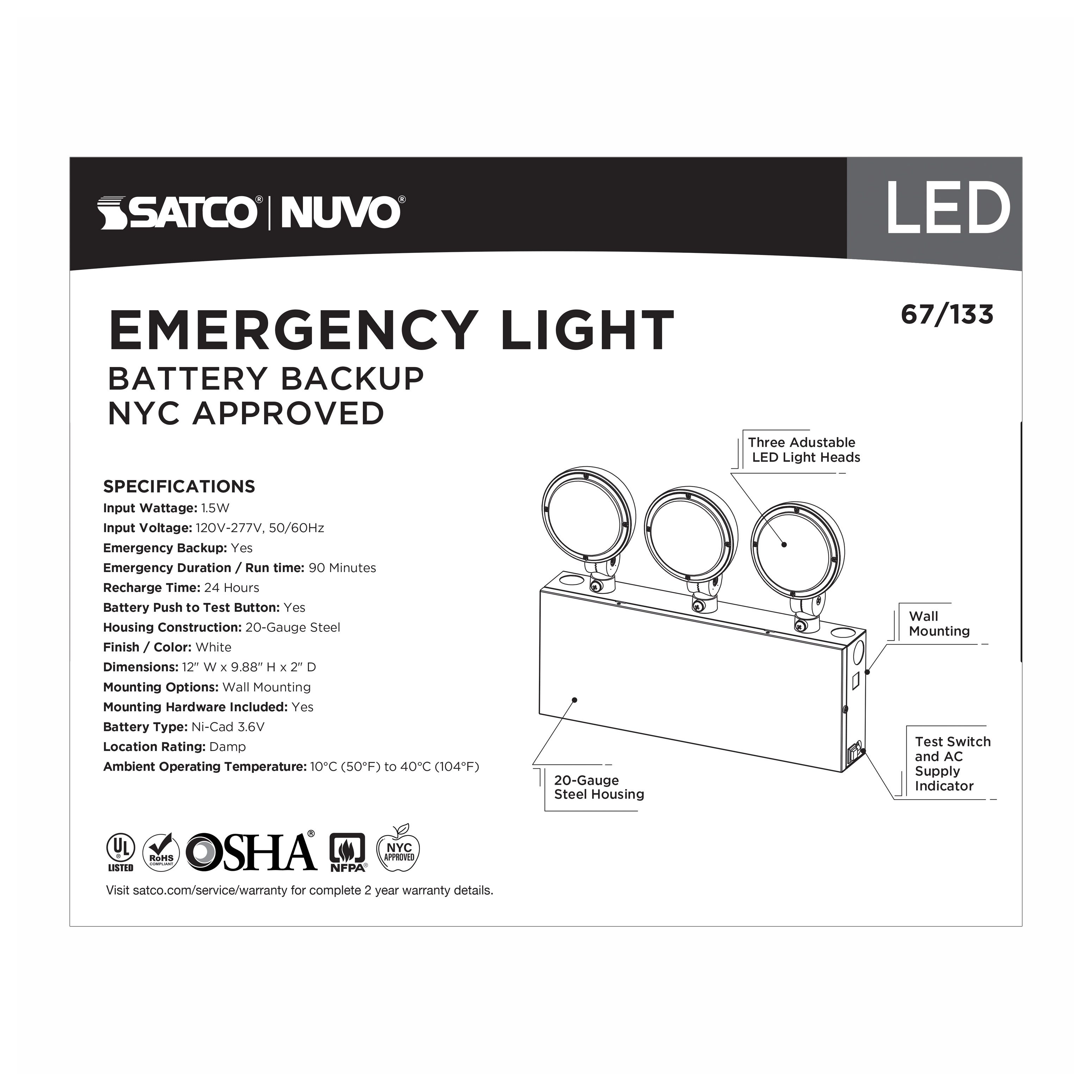 EMERG LIGHT TH - NYC - 67-133