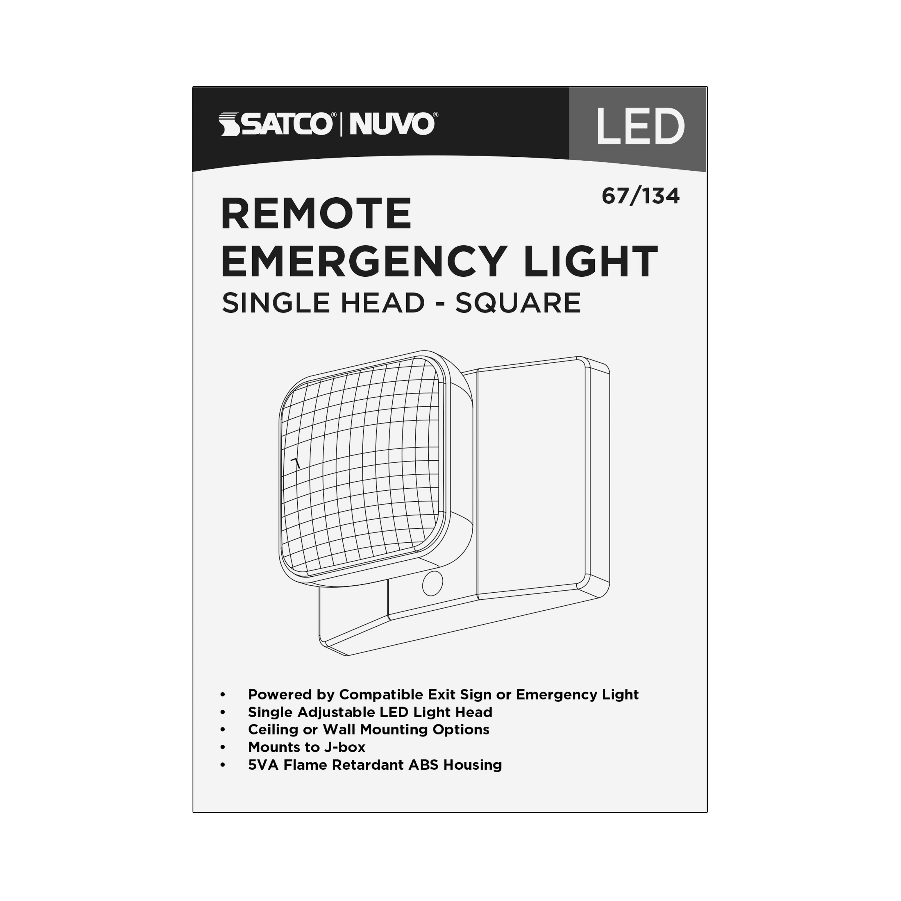 REMOTE EMERG LIGHT SH - 67-134