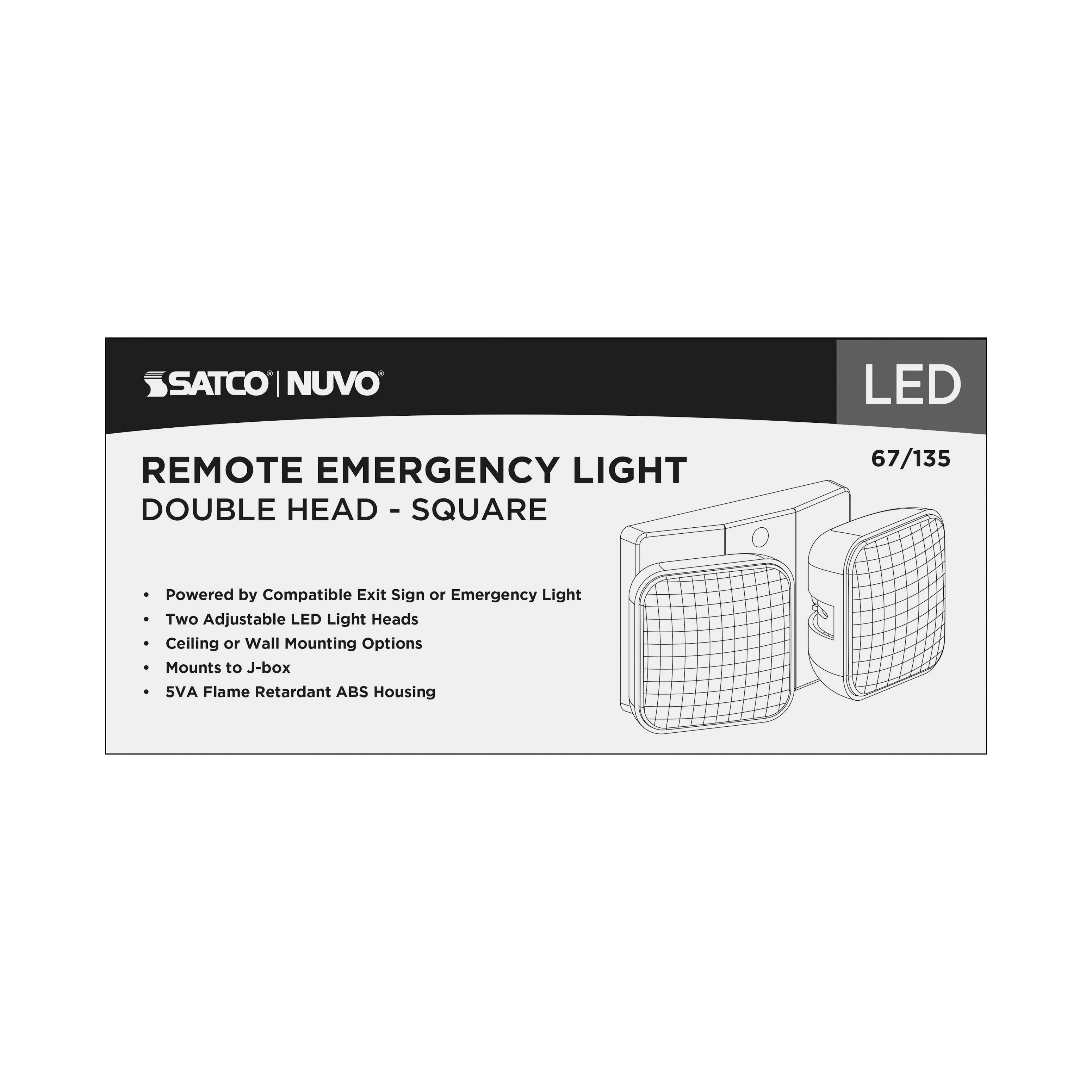 REMOTE EMERG LIGHT DH - 67-135