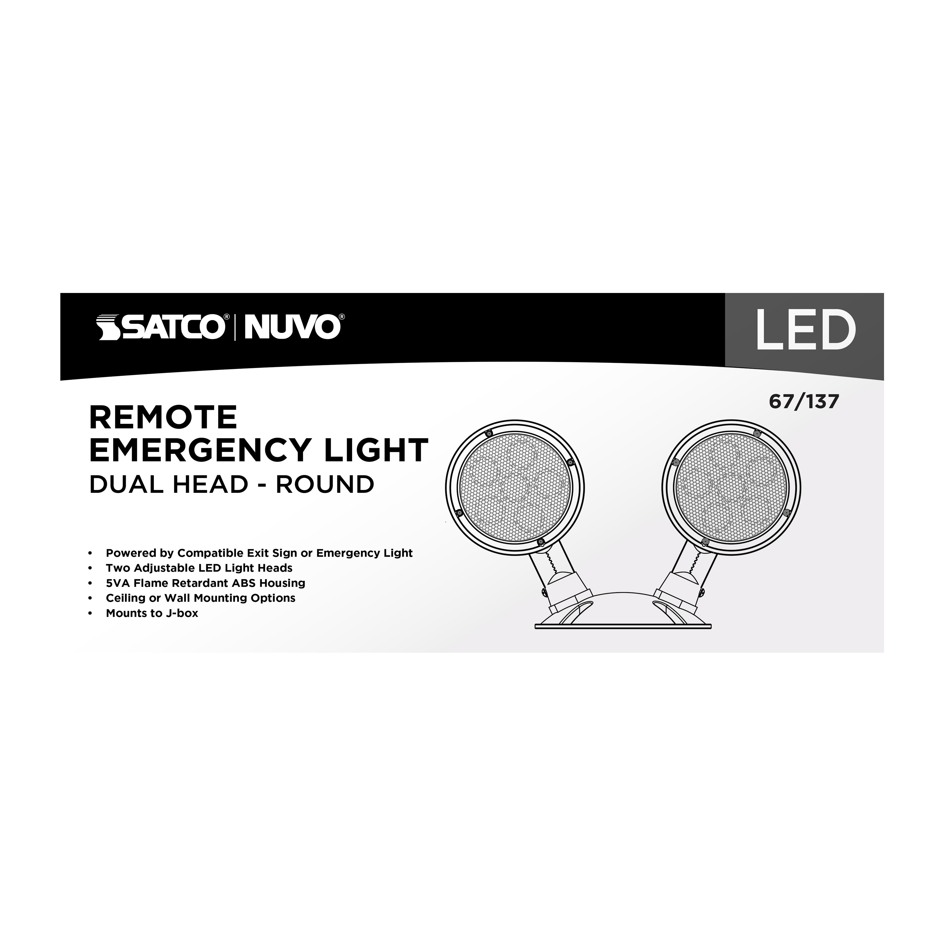 REMOTE EMERG LIGHT WP DH - 67-137