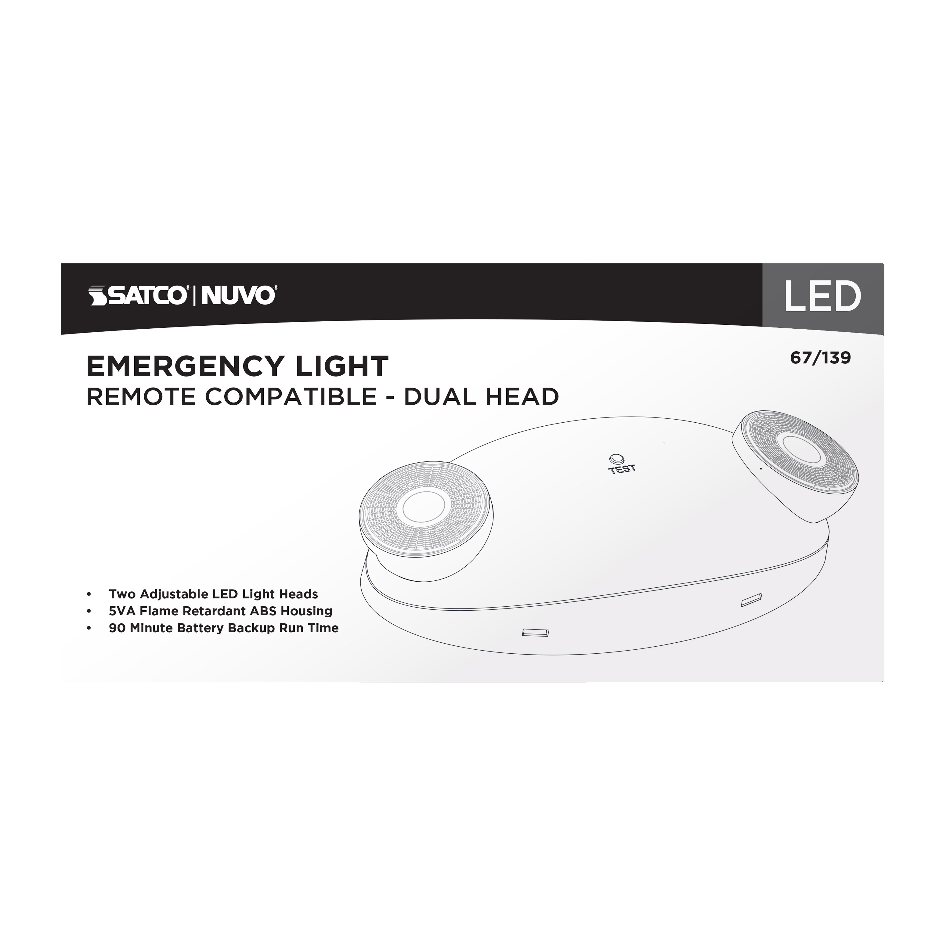 EMERG LIGHT DH - RC - 67-139