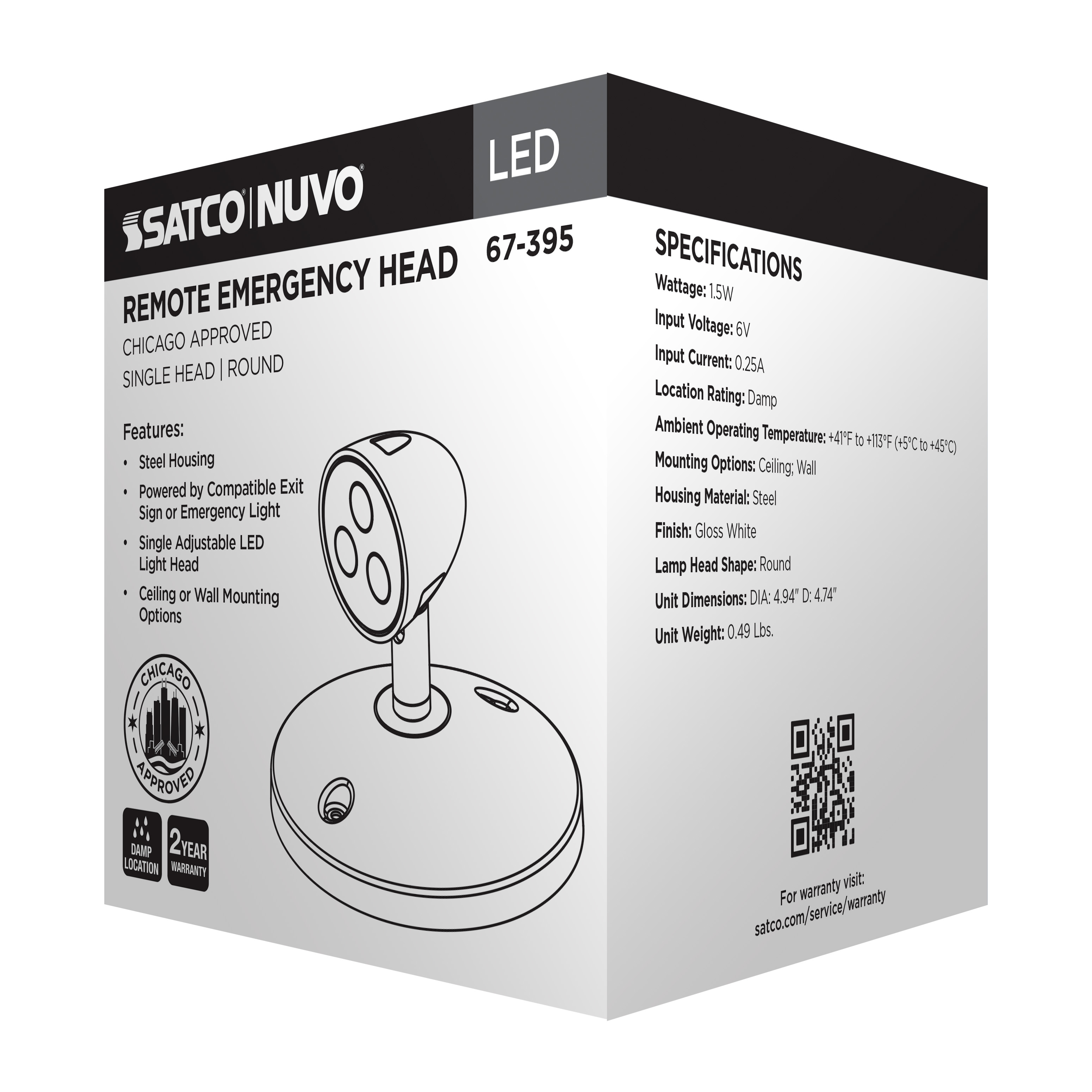 ELR1.5W/WH/6V/CH - 67-395