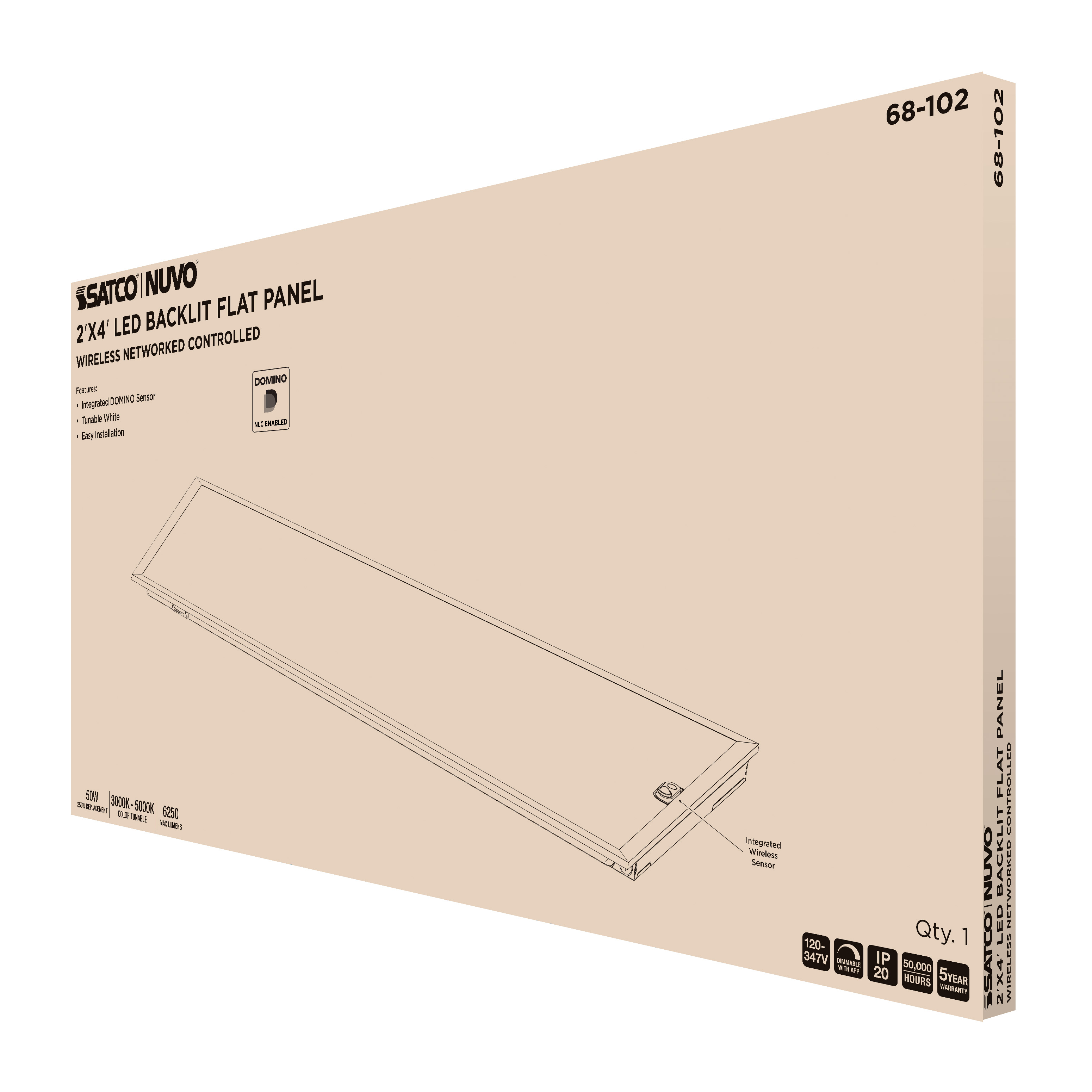 DOMINO 2X4 BACKLIT PANEL - 68-102