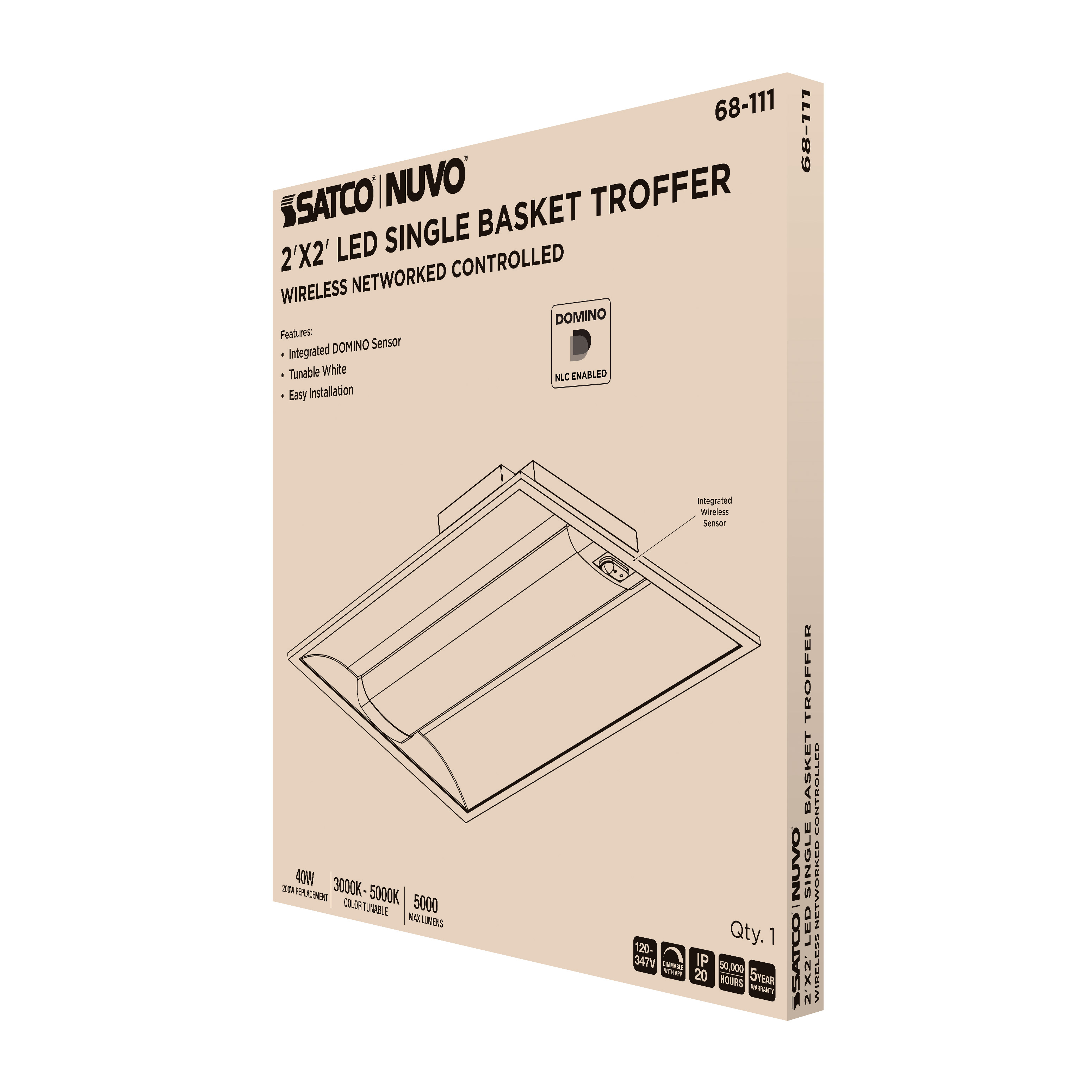 DOMINO 2X2 TROFFER - 68-111