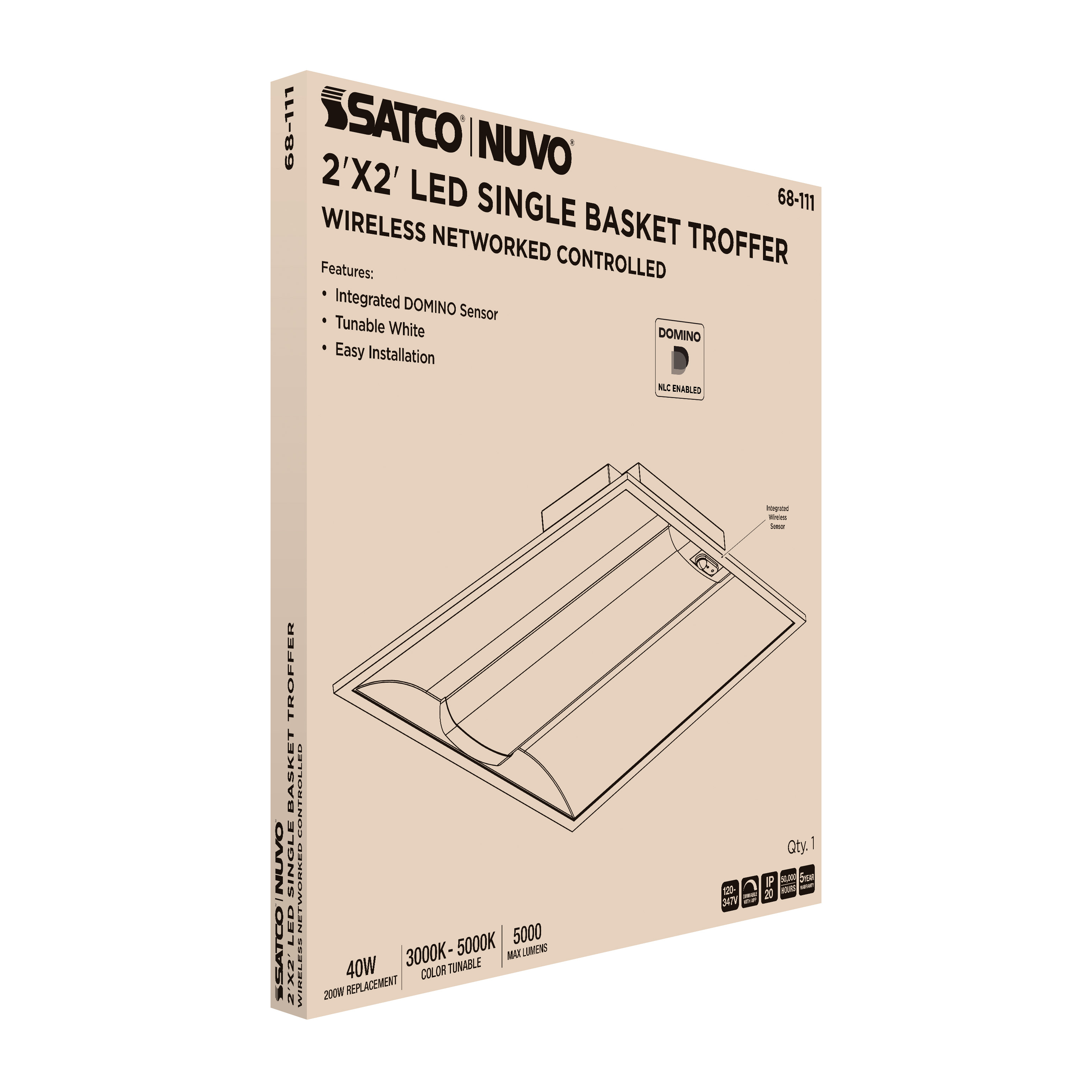 DOMINO 2X2 TROFFER - 68-111